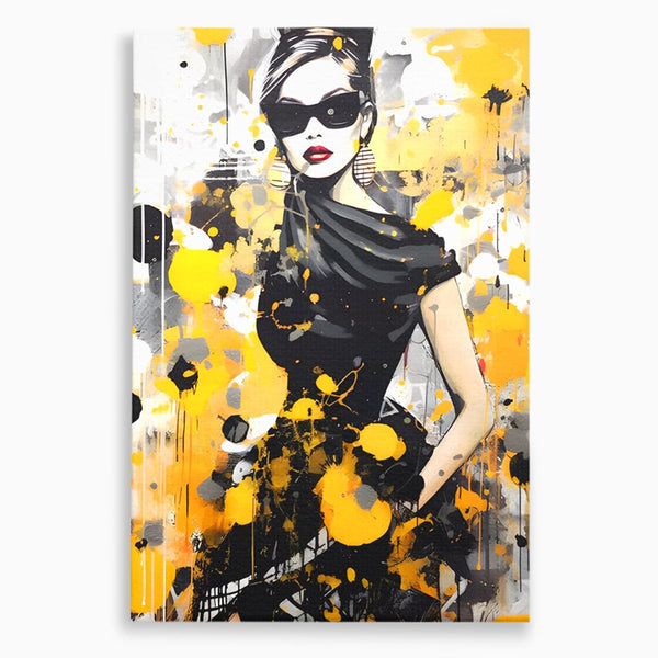 Tablou Canvas Premium LuxCanva® C1167, Queen Of Fashion , Culori, Lady, Style, Dress, Bar, Relaxare, Culori Vibrante