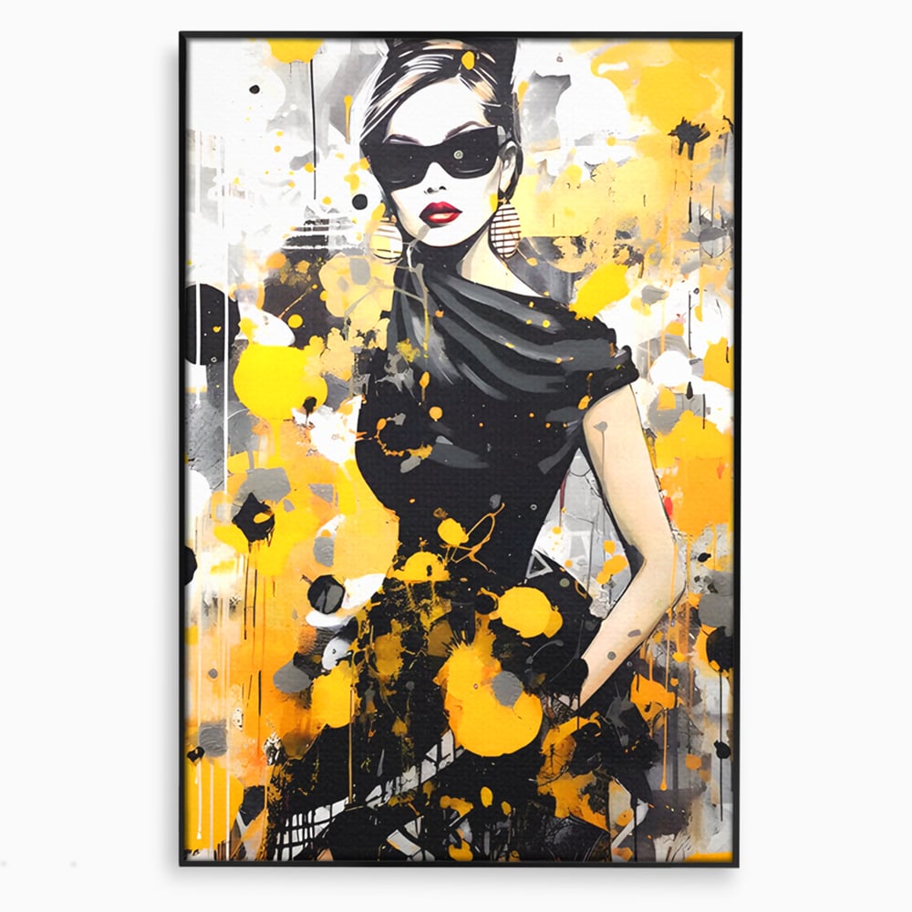 Tablou Canvas Premium LuxCanva® C1167, Queen Of Fashion , Culori, Lady, Style, Dress, Bar, Relaxare, Culori Vibrante