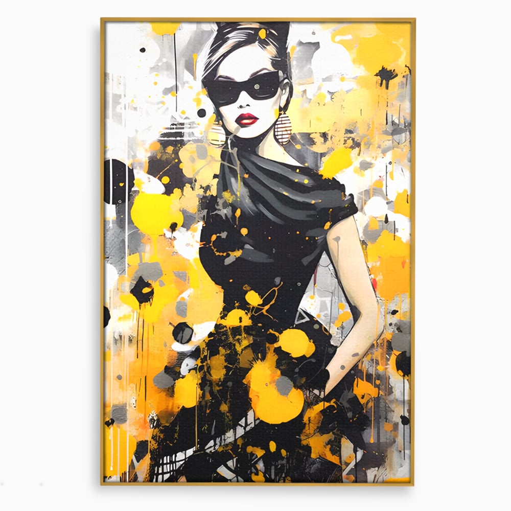 Tablou Canvas Premium LuxCanva® C1167, Queen Of Fashion , Culori, Lady, Style, Dress, Bar, Relaxare, Culori Vibrante