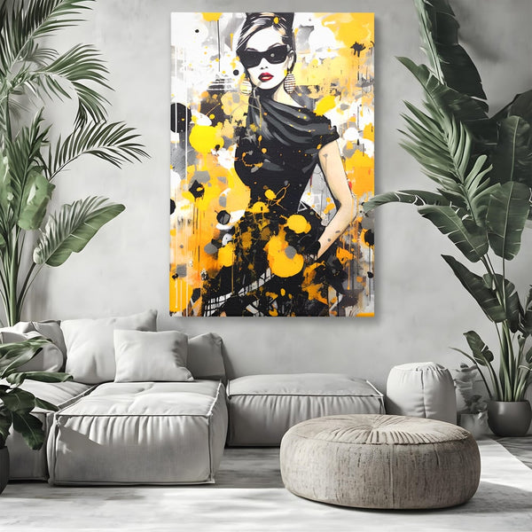 Tablou Canvas Premium LuxCanva® C1167, Queen Of Fashion , Culori, Lady, Style, Dress, Bar, Relaxare, Culori Vibrante