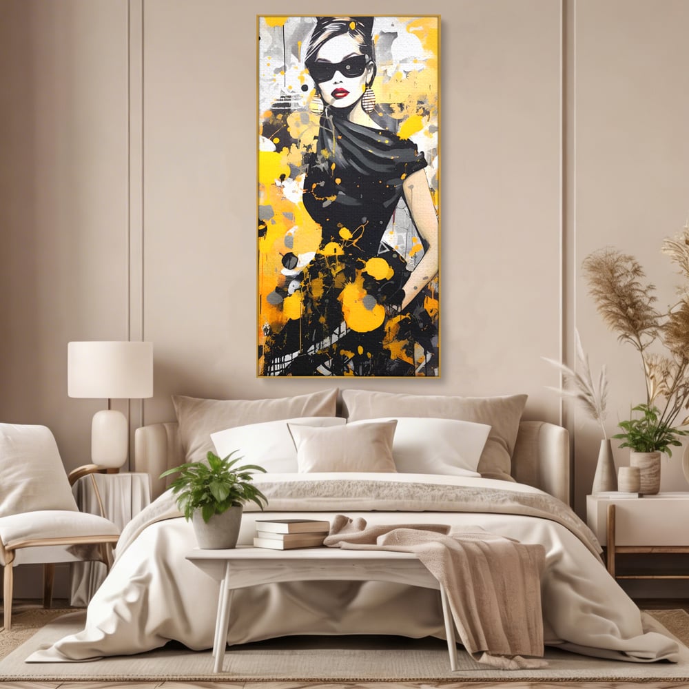 Tablou Canvas Premium LuxCanva® C1167, Queen Of Fashion , Culori, Lady, Style, Dress, Bar, Relaxare, Culori Vibrante