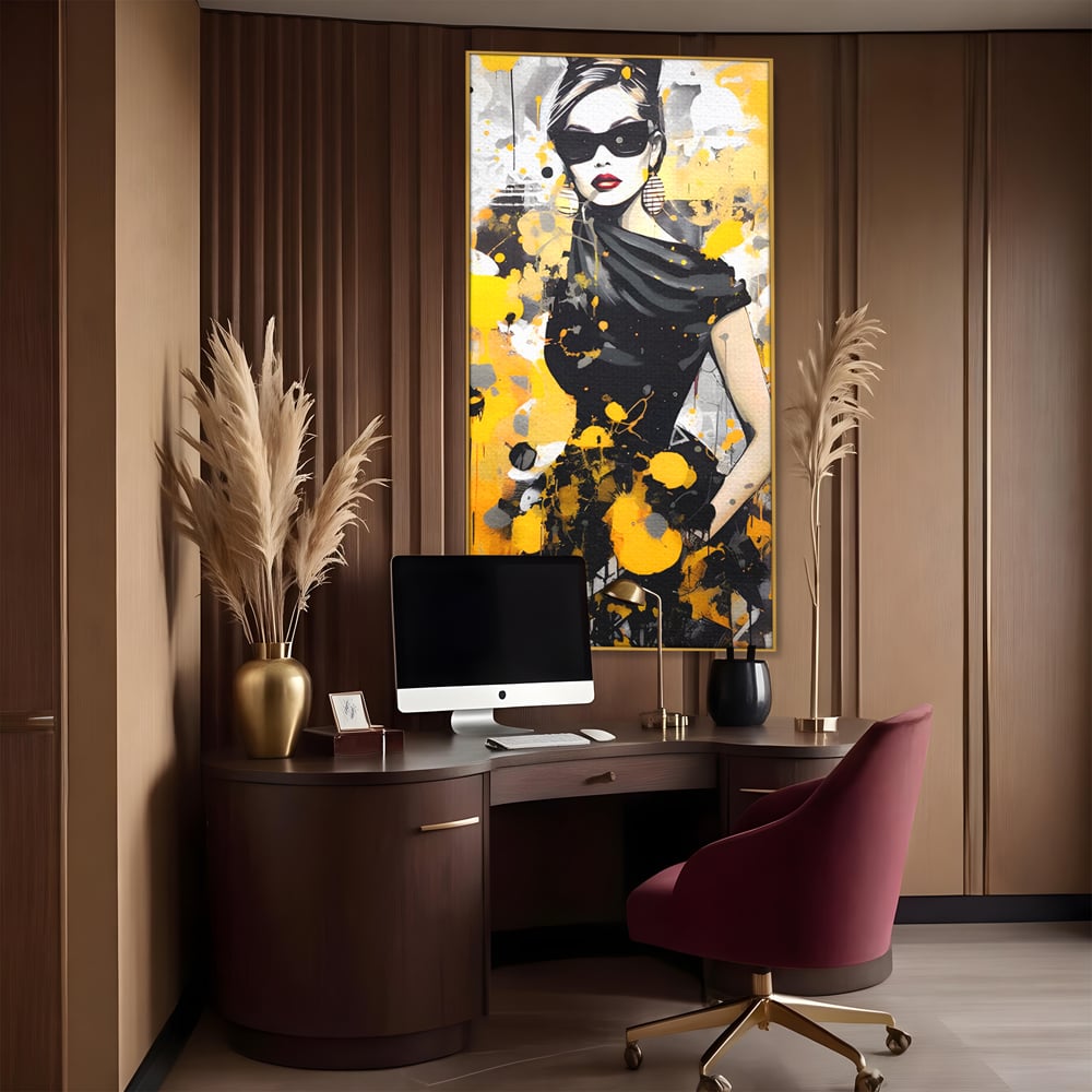 Tablou Canvas Premium LuxCanva® C1167, Queen Of Fashion , Culori, Lady, Style, Dress, Bar, Relaxare, Culori Vibrante