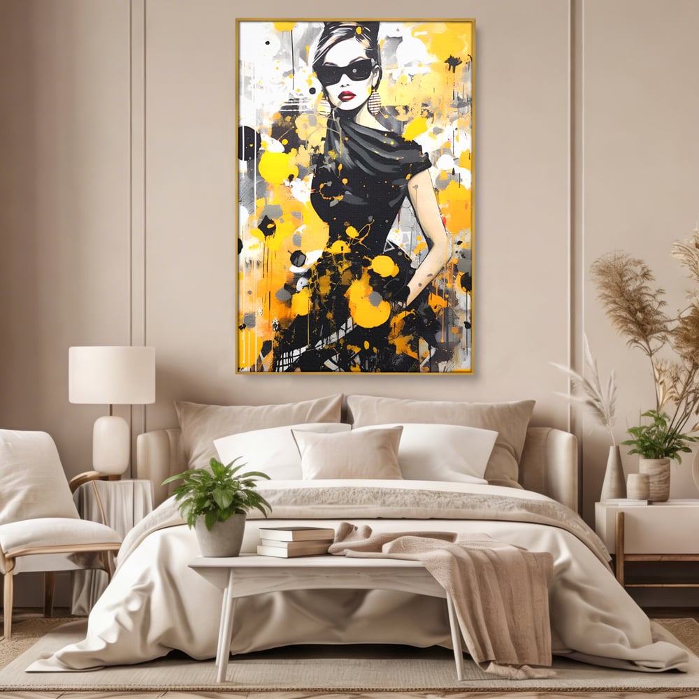 Tablou Canvas Premium LuxCanva® C1167, Queen Of Fashion , Culori, Lady, Style, Dress, Bar, Relaxare, Culori Vibrante