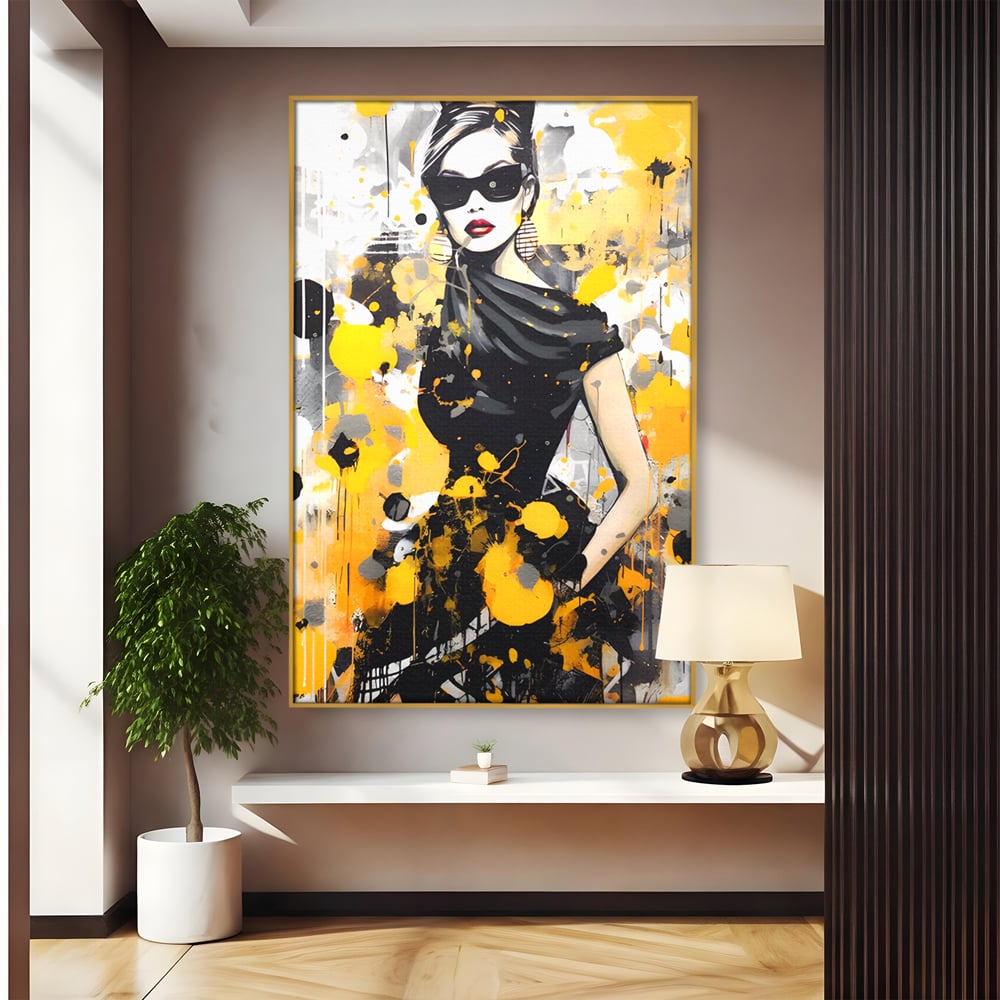Tablou Canvas Premium LuxCanva® C1167, Queen Of Fashion , Culori, Lady, Style, Dress, Bar, Relaxare, Culori Vibrante