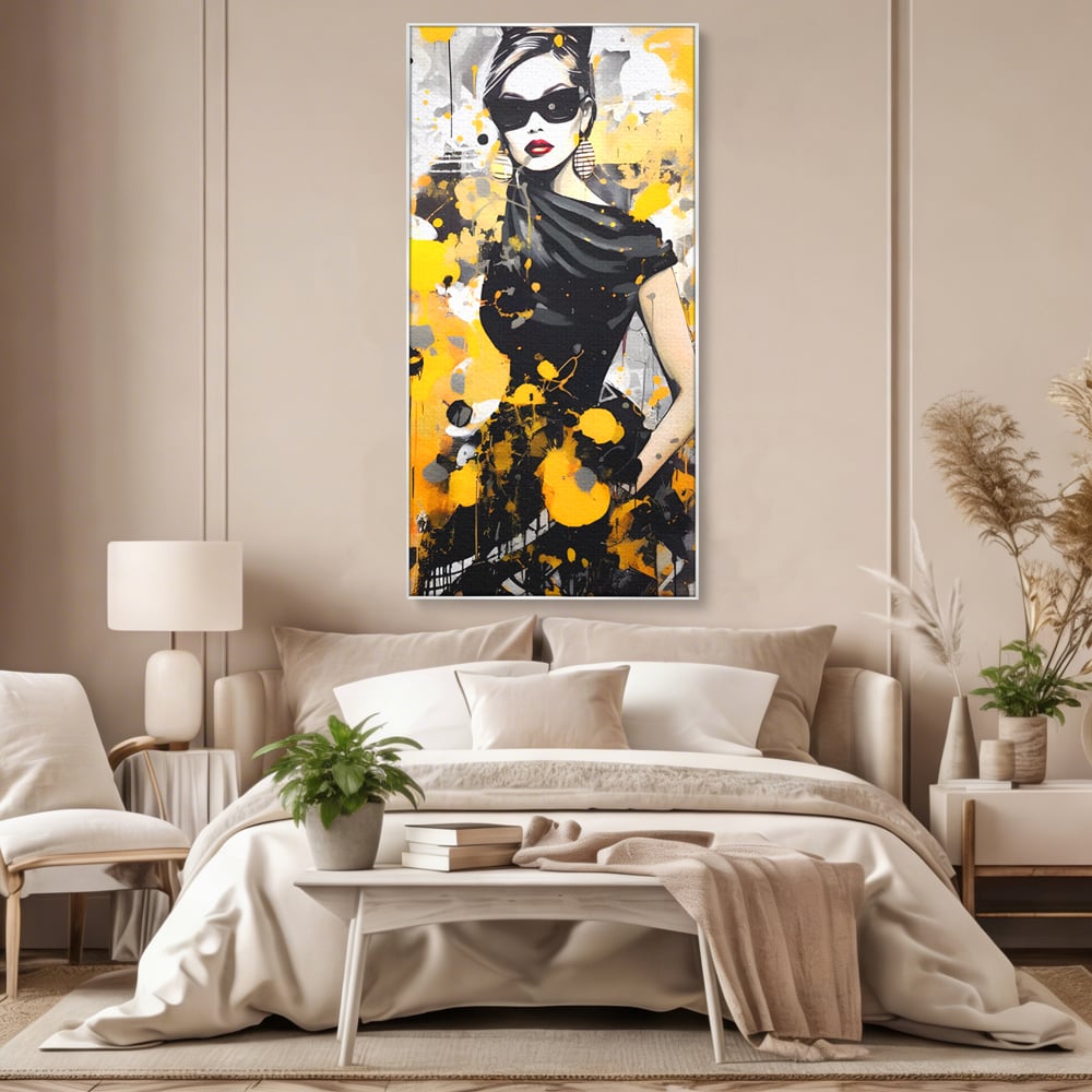 Tablou Canvas Premium LuxCanva® C1167, Queen Of Fashion , Culori, Lady, Style, Dress, Bar, Relaxare, Culori Vibrante