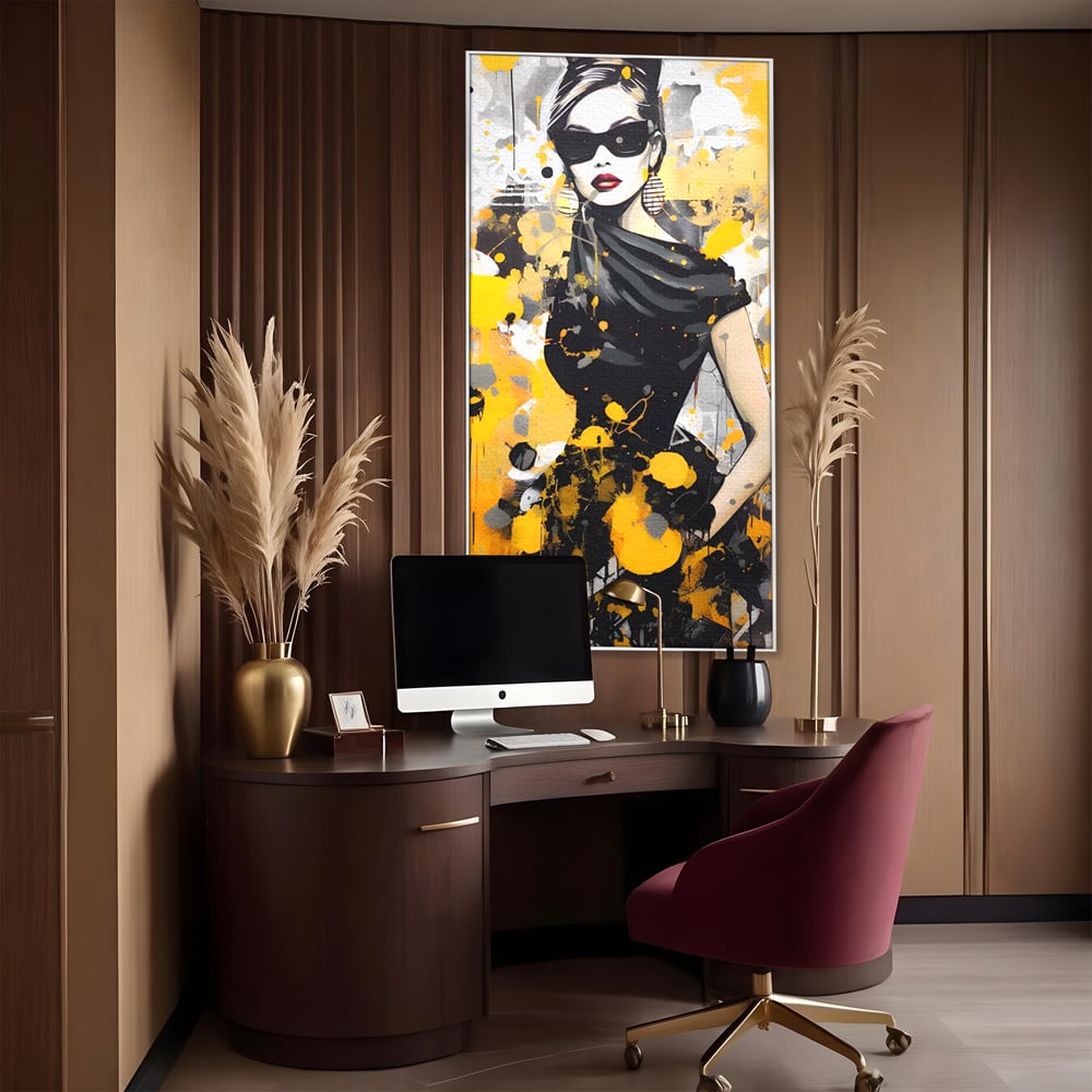 Tablou Canvas Premium LuxCanva® C1167, Queen Of Fashion , Culori, Lady, Style, Dress, Bar, Relaxare, Culori Vibrante