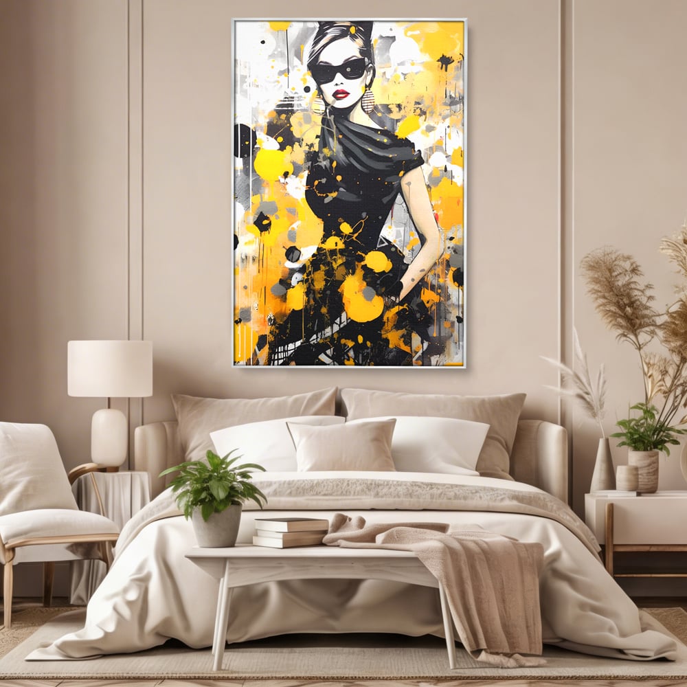Tablou Canvas Premium LuxCanva® C1167, Queen Of Fashion , Culori, Lady, Style, Dress, Bar, Relaxare, Culori Vibrante