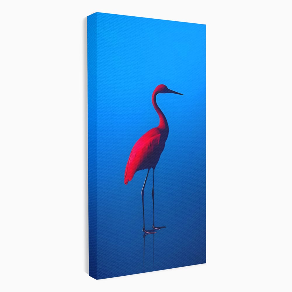 Tablou Canvas Premium LuxCanva® C1171, Red Flamingo , Culori, Nature, Animals, Freedom, Living Room, Bar, Relaxare, Culori Vibrante