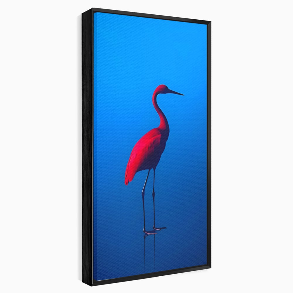 Tablou Canvas Premium LuxCanva® C1171, Red Flamingo , Culori, Nature, Animals, Freedom, Living Room, Bar, Relaxare, Culori Vibrante