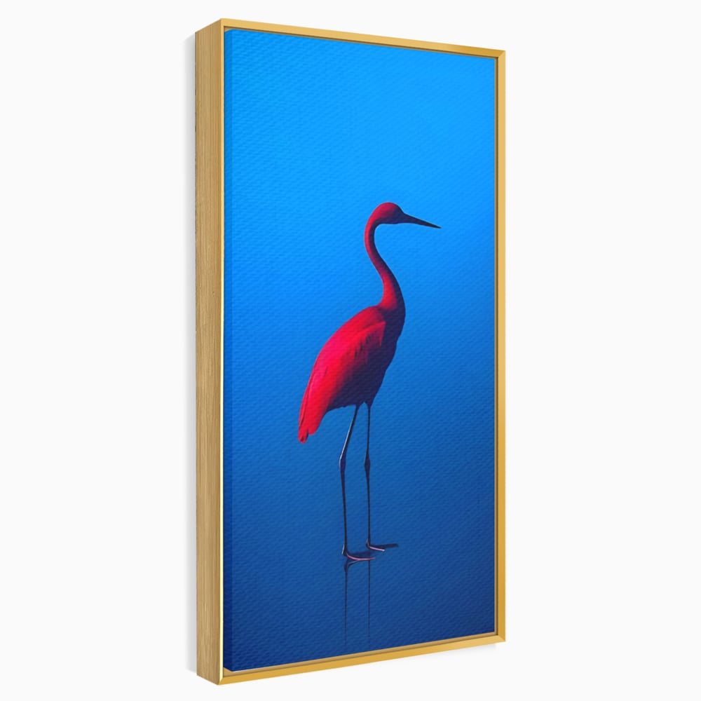 Tablou Canvas Premium LuxCanva® C1171, Red Flamingo , Culori, Nature, Animals, Freedom, Living Room, Bar, Relaxare, Culori Vibrante