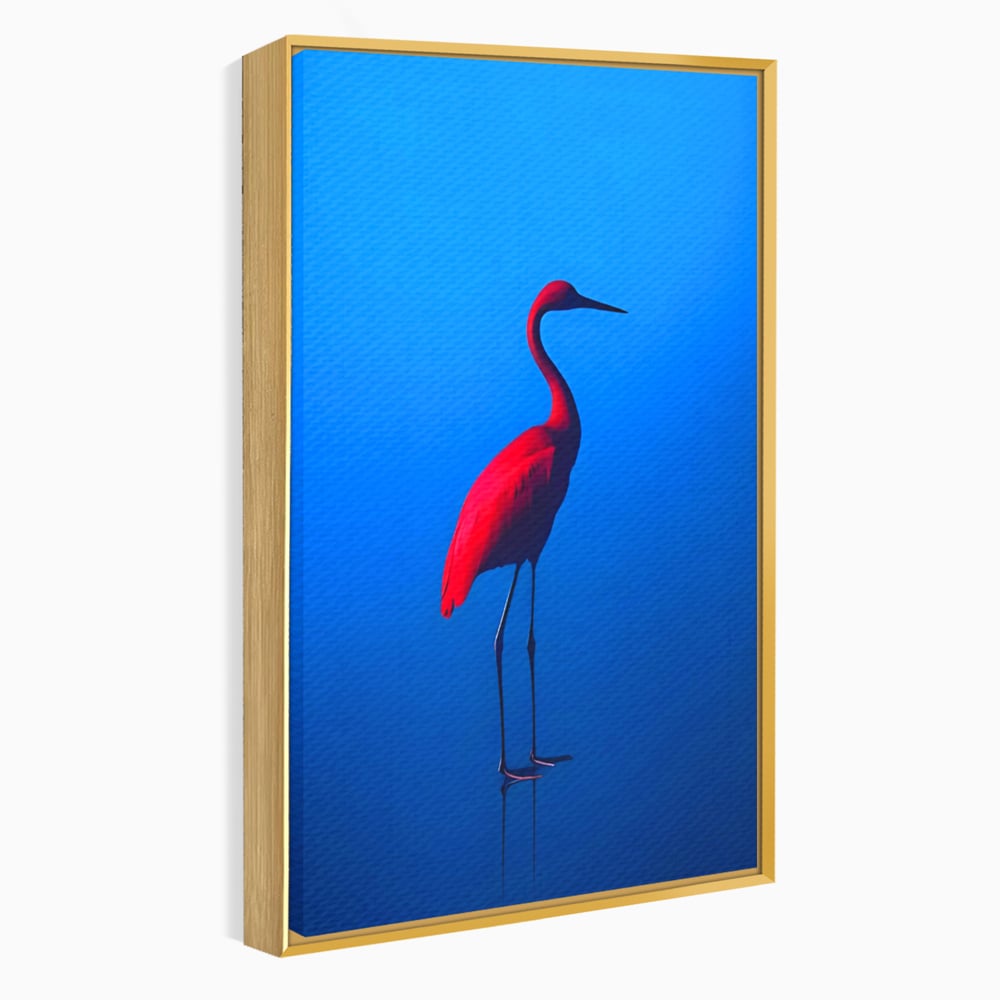 Tablou Canvas Premium LuxCanva® C1171, Red Flamingo , Culori, Nature, Animals, Freedom, Living Room, Bar, Relaxare, Culori Vibrante