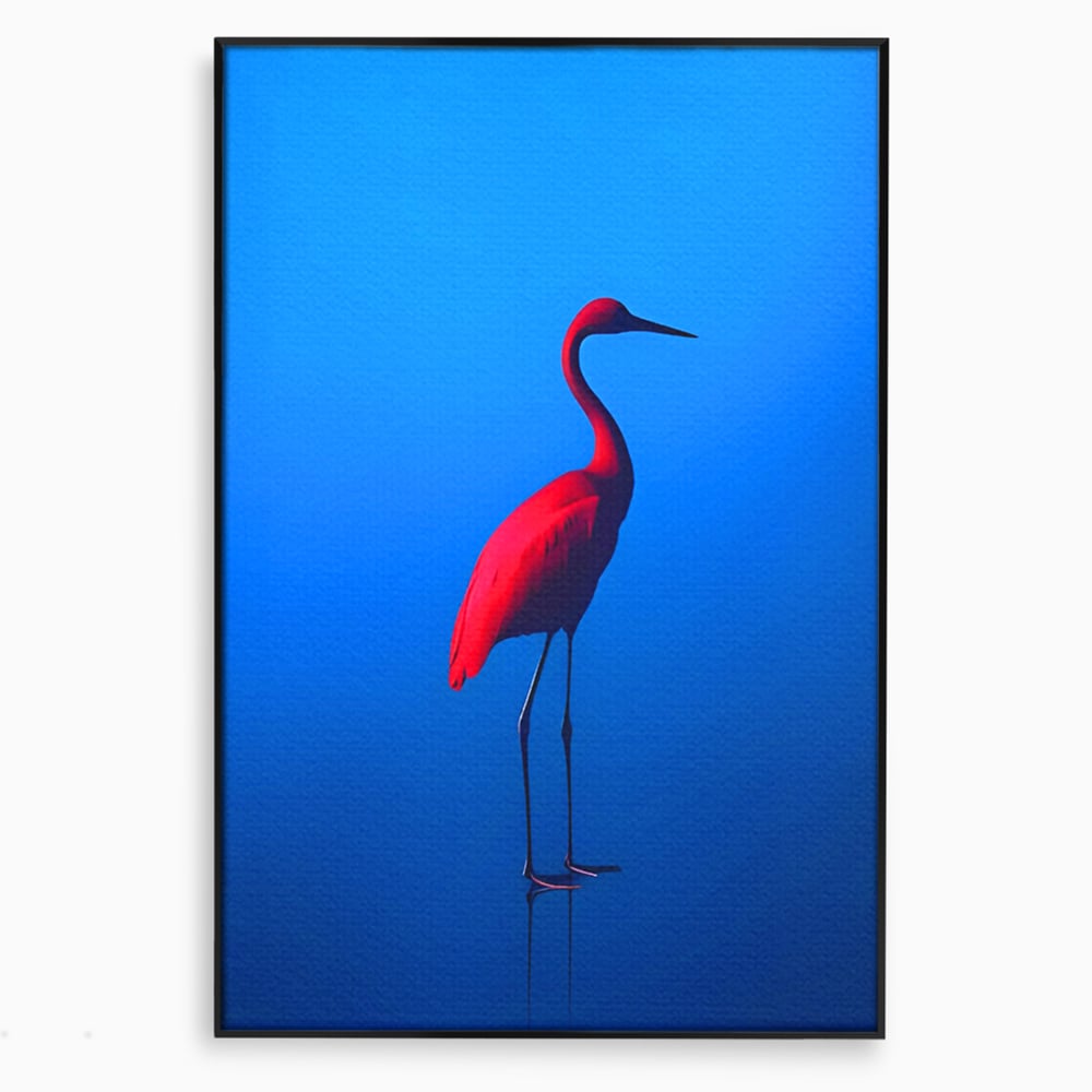 Tablou Canvas Premium LuxCanva® C1171, Red Flamingo , Culori, Nature, Animals, Freedom, Living Room, Bar, Relaxare, Culori Vibrante