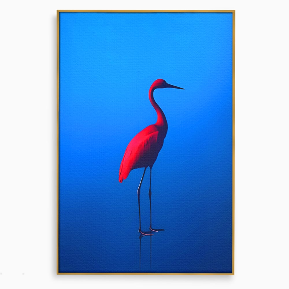 Tablou Canvas Premium LuxCanva® C1171, Red Flamingo , Culori, Nature, Animals, Freedom, Living Room, Bar, Relaxare, Culori Vibrante