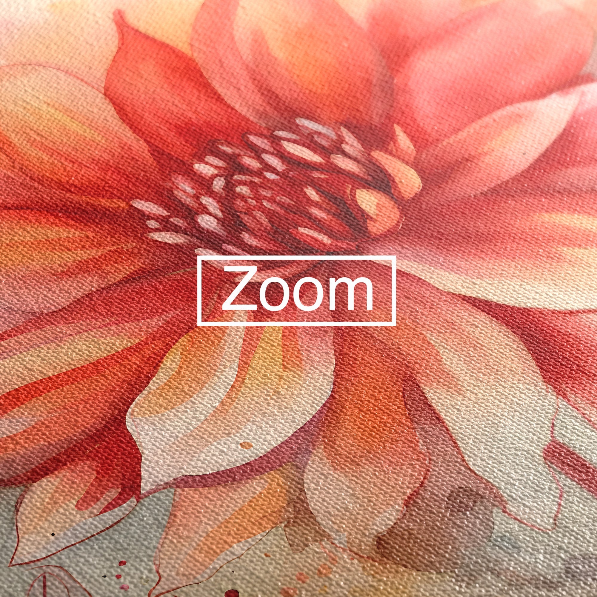 Tablou Canvas Premium LuxCanva® C1172, Floare De Foc, Floare, Arta Abstracta, Natura, Dormitor, Living, Culori Vibrante