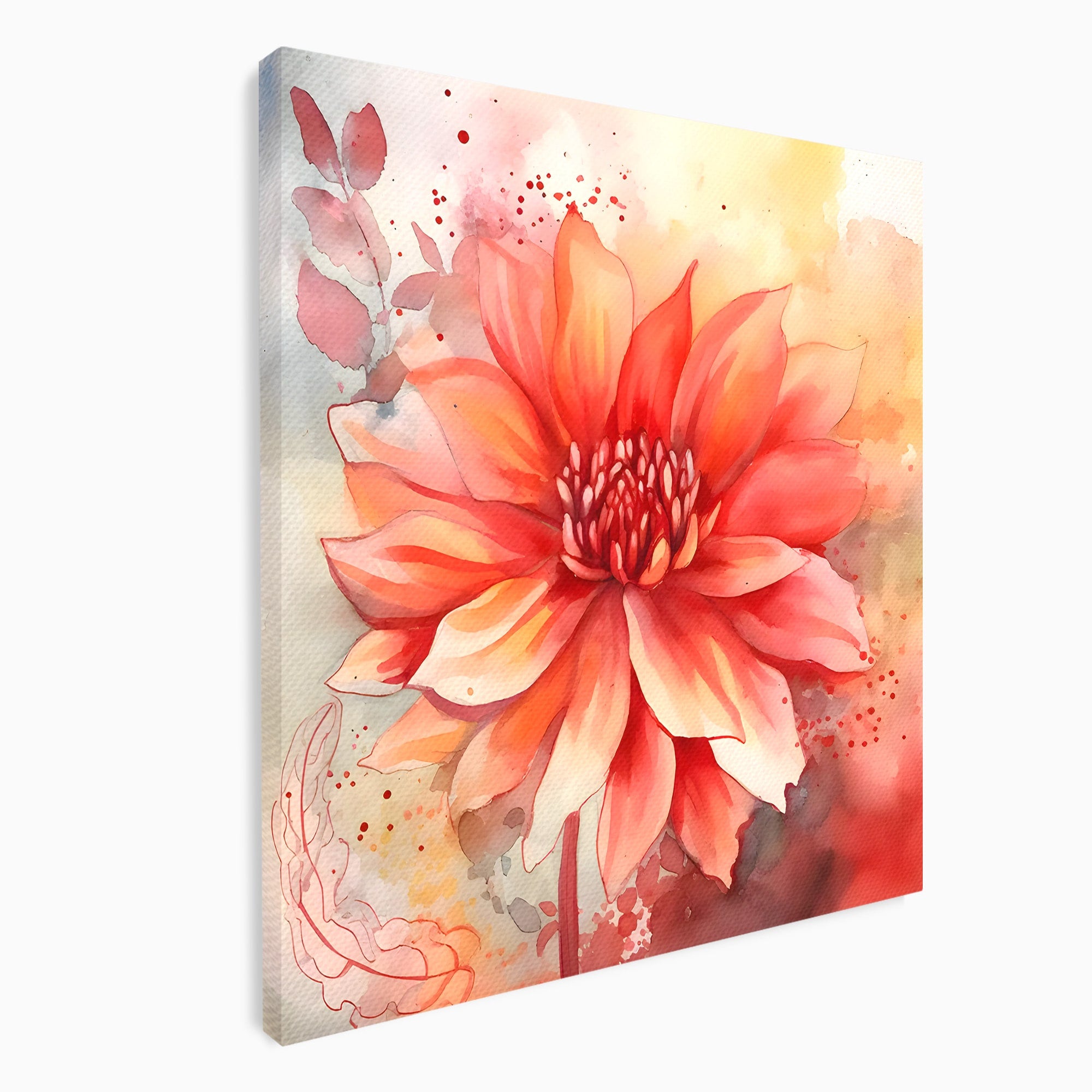 Tablou Canvas Premium LuxCanva® C1172, Floare De Foc, Floare, Arta Abstracta, Natura, Dormitor, Living, Culori Vibrante