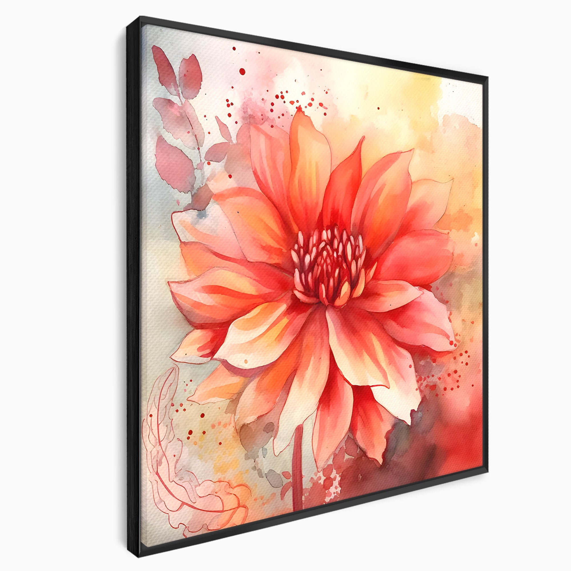Tablou Canvas Premium LuxCanva® C1172, Floare De Foc, Floare, Arta Abstracta, Natura, Dormitor, Living, Culori Vibrante
