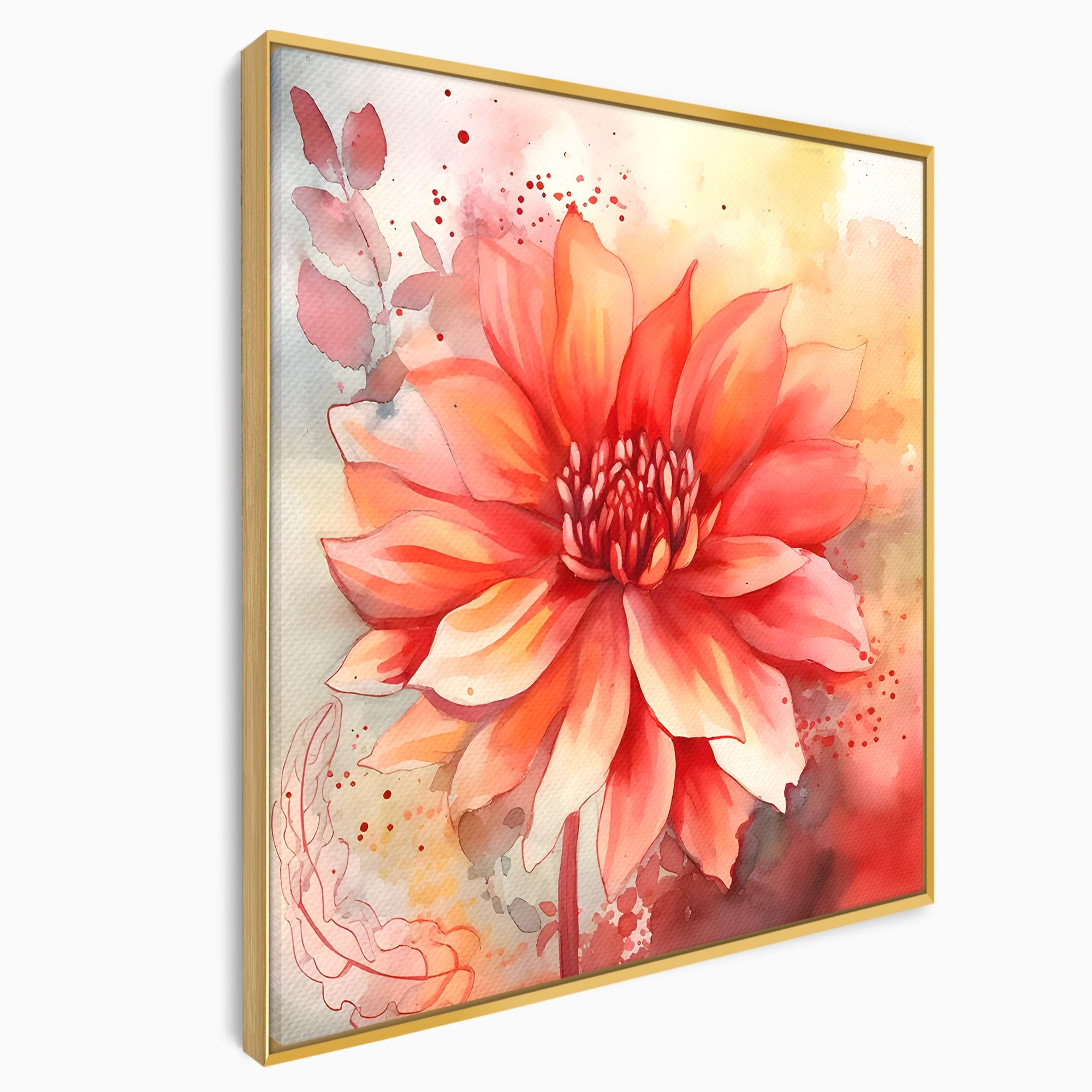 Tablou Canvas Premium LuxCanva® C1172, Floare De Foc, Floare, Arta Abstracta, Natura, Dormitor, Living, Culori Vibrante