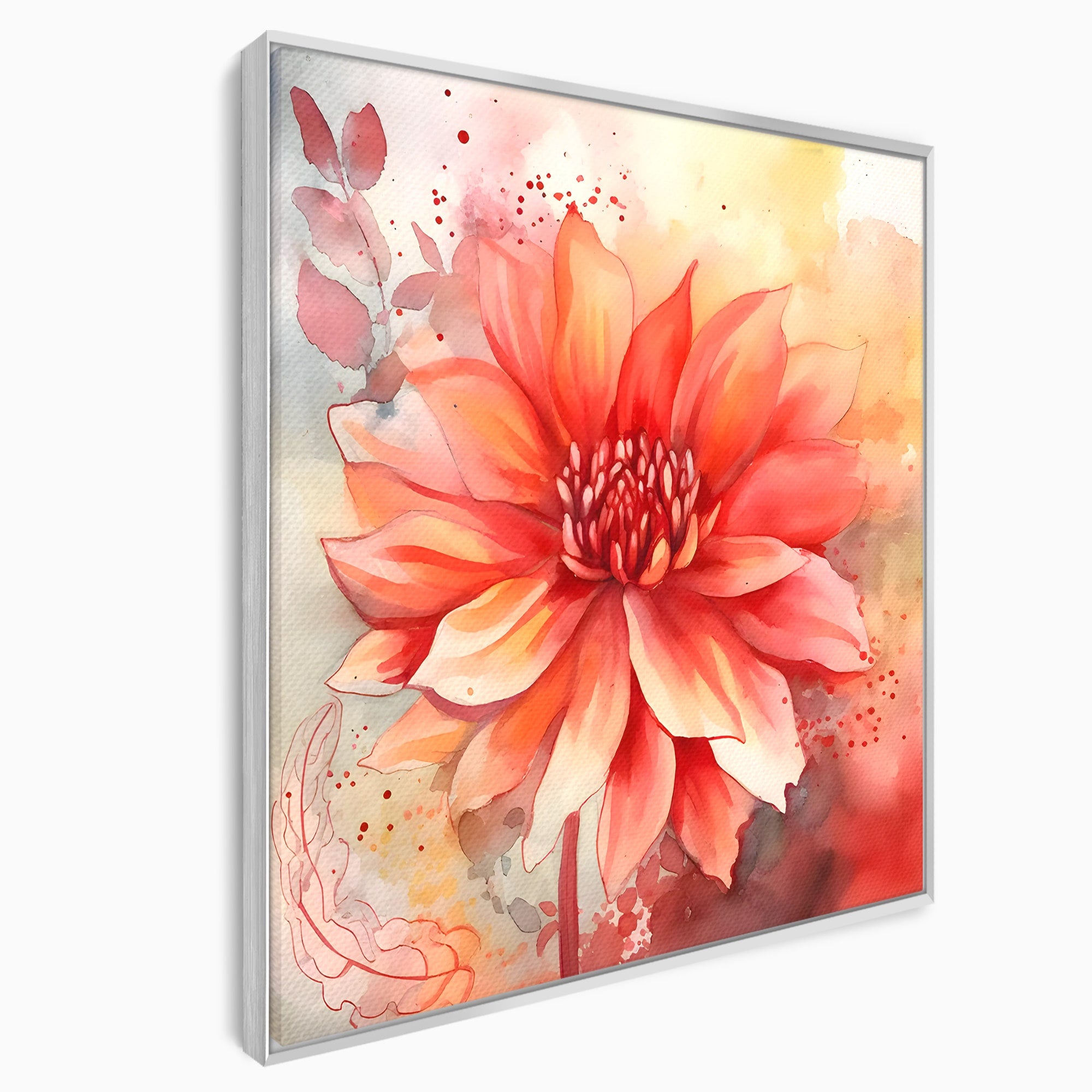Tablou Canvas Premium LuxCanva® C1172, Floare De Foc, Floare, Arta Abstracta, Natura, Dormitor, Living, Culori Vibrante