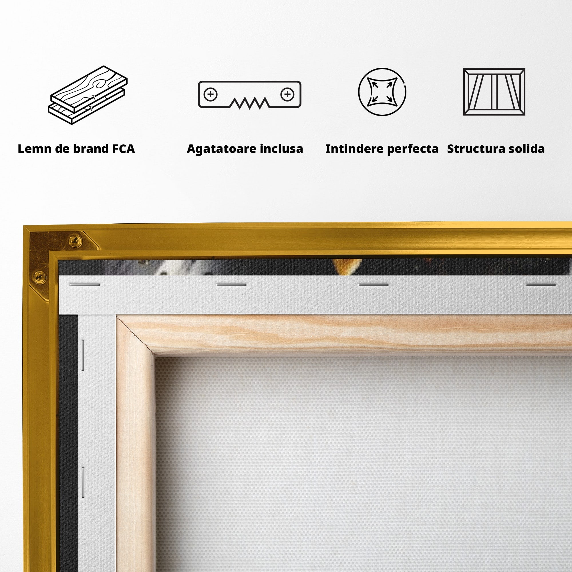 Tablou Canvas Premium LuxCanva® C1174, Floare Eleganta, Floare, Eleganta, Arta, Dormitor, Living, Culori Vibrante