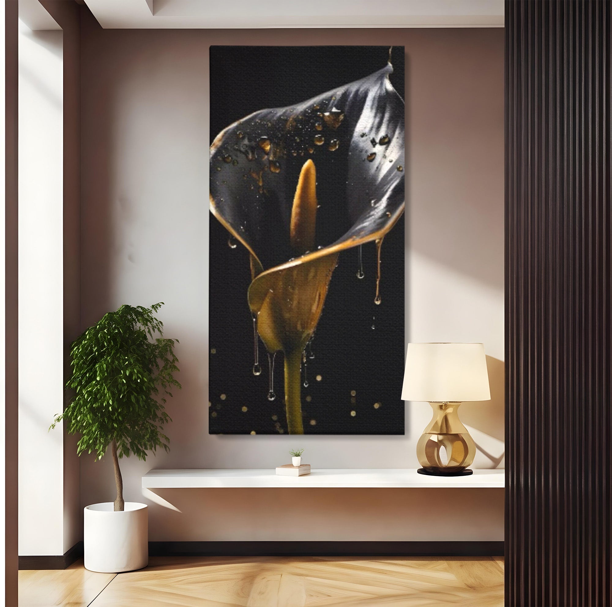 Tablou Canvas Premium LuxCanva® C1174, Floare Eleganta, Floare, Eleganta, Arta, Dormitor, Living, Culori Vibrante