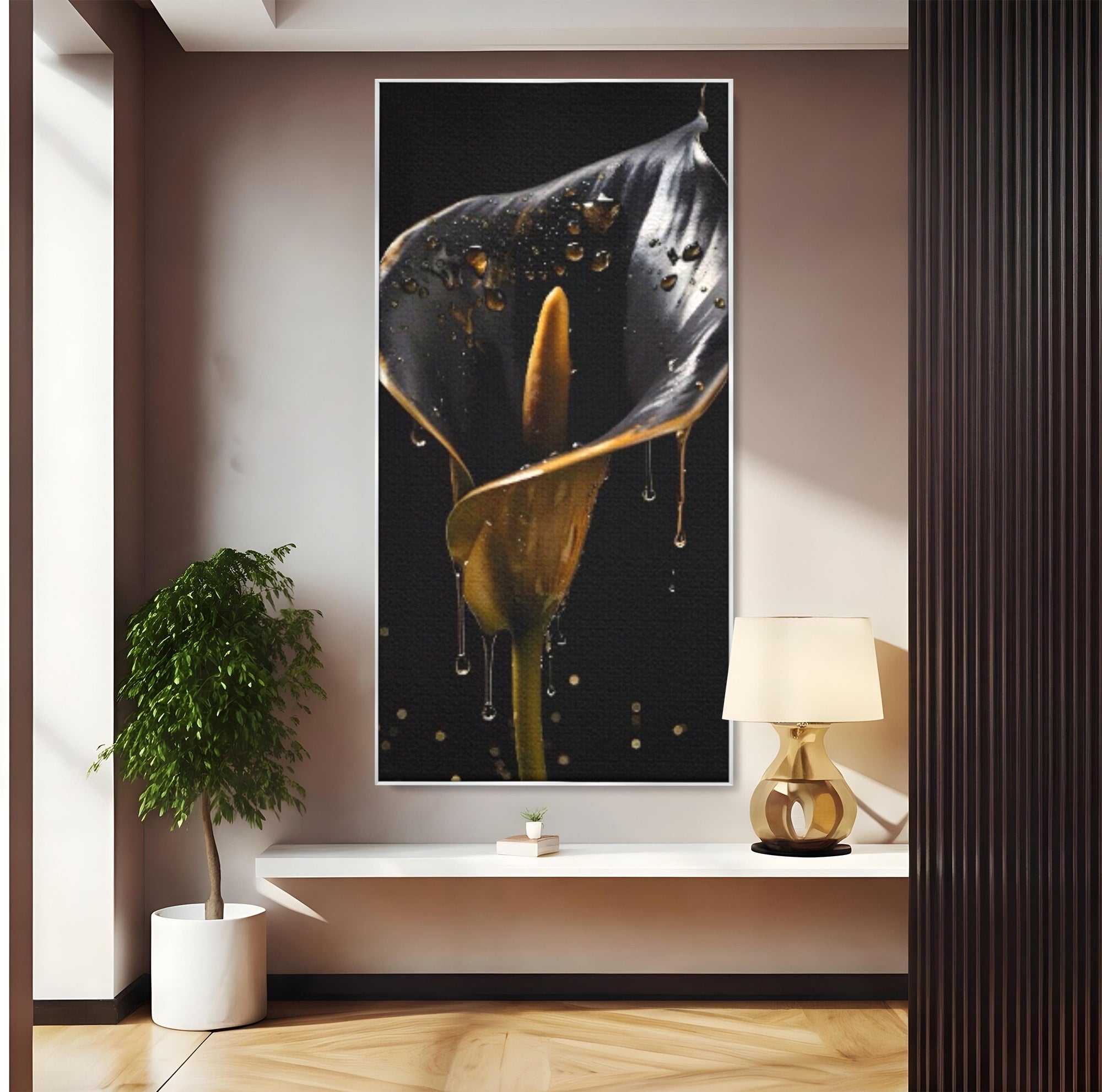 Tablou Canvas Premium LuxCanva® C1174, Floare Eleganta, Floare, Eleganta, Arta, Dormitor, Living, Culori Vibrante