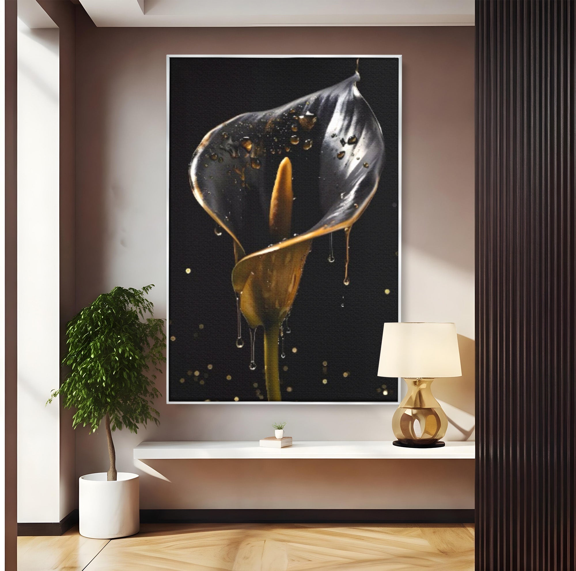 Tablou Canvas Premium LuxCanva® C1174, Floare Eleganta, Floare, Eleganta, Arta, Dormitor, Living, Culori Vibrante