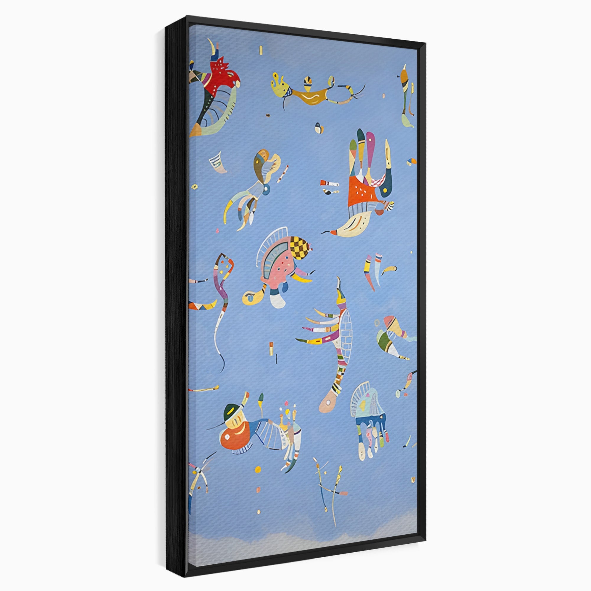 Tablou Canvas Premium LuxCanva® C1179, Dansul Formelor Abstracte, Abstract, Forme, Arta Moderna, Creativitate, Living, Culori Vibrante