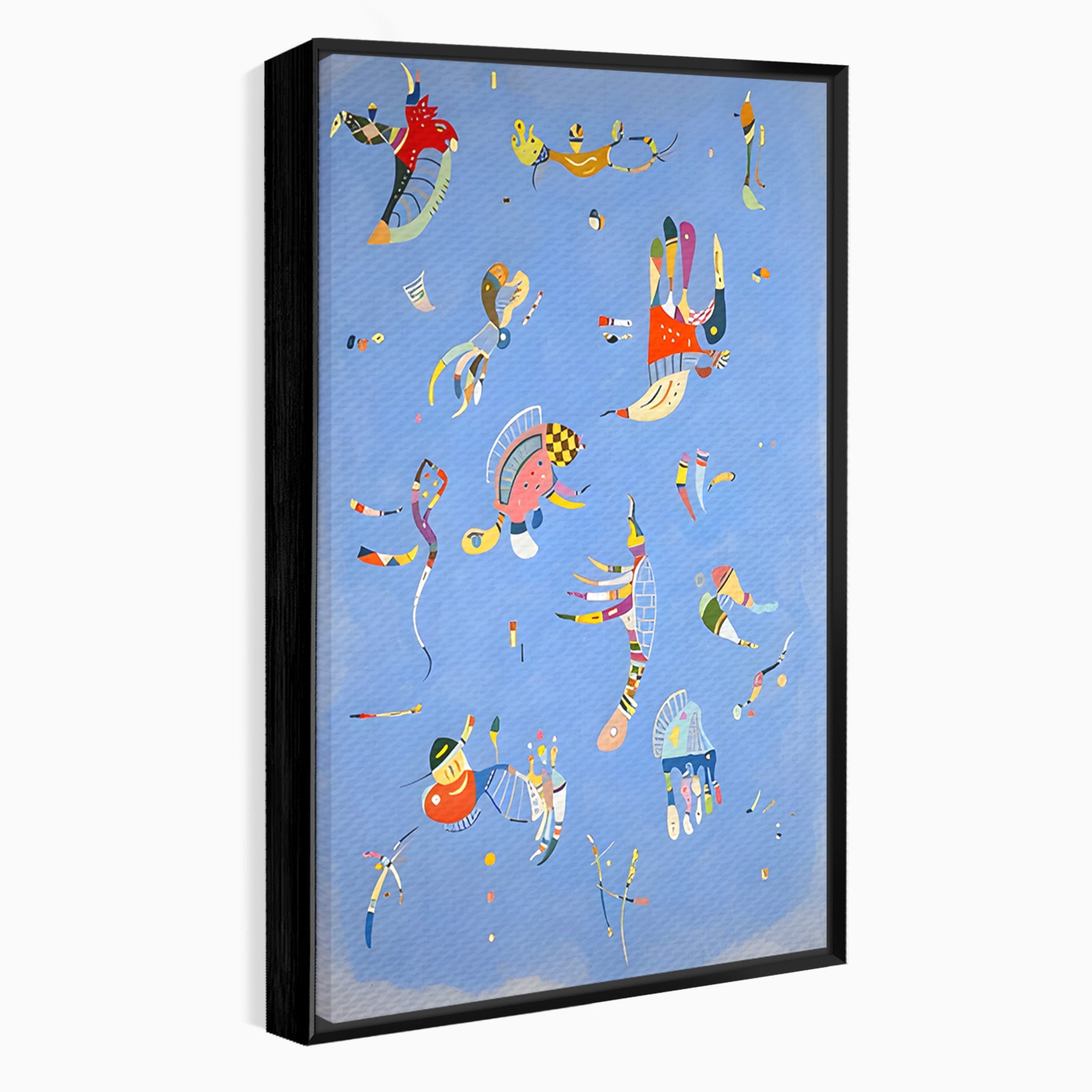Tablou Canvas Premium LuxCanva® C1179, Dansul Formelor Abstracte, Abstract, Forme, Arta Moderna, Creativitate, Living, Culori Vibrante