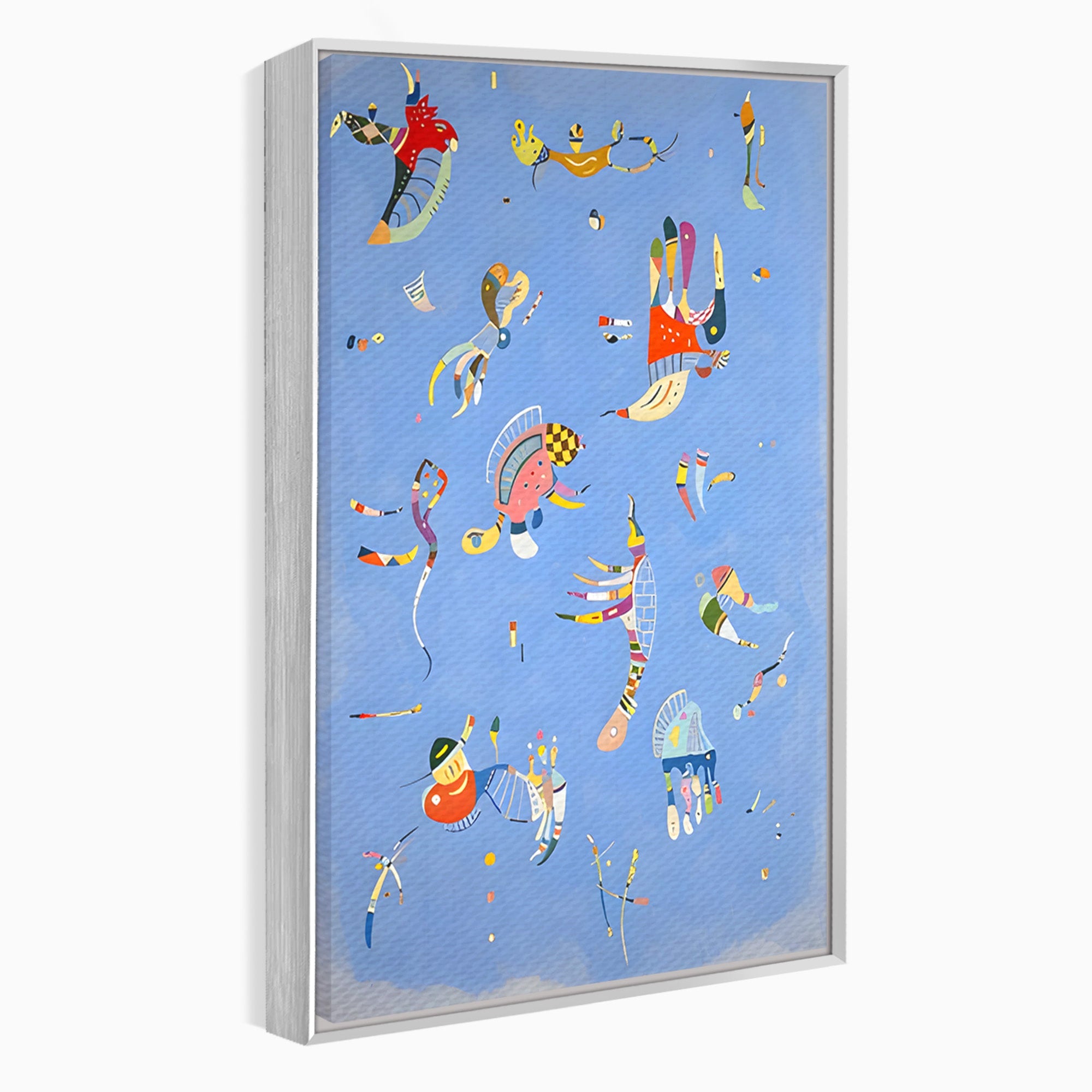 Tablou Canvas Premium LuxCanva® C1179, Dansul Formelor Abstracte, Abstract, Forme, Arta Moderna, Creativitate, Living, Culori Vibrante