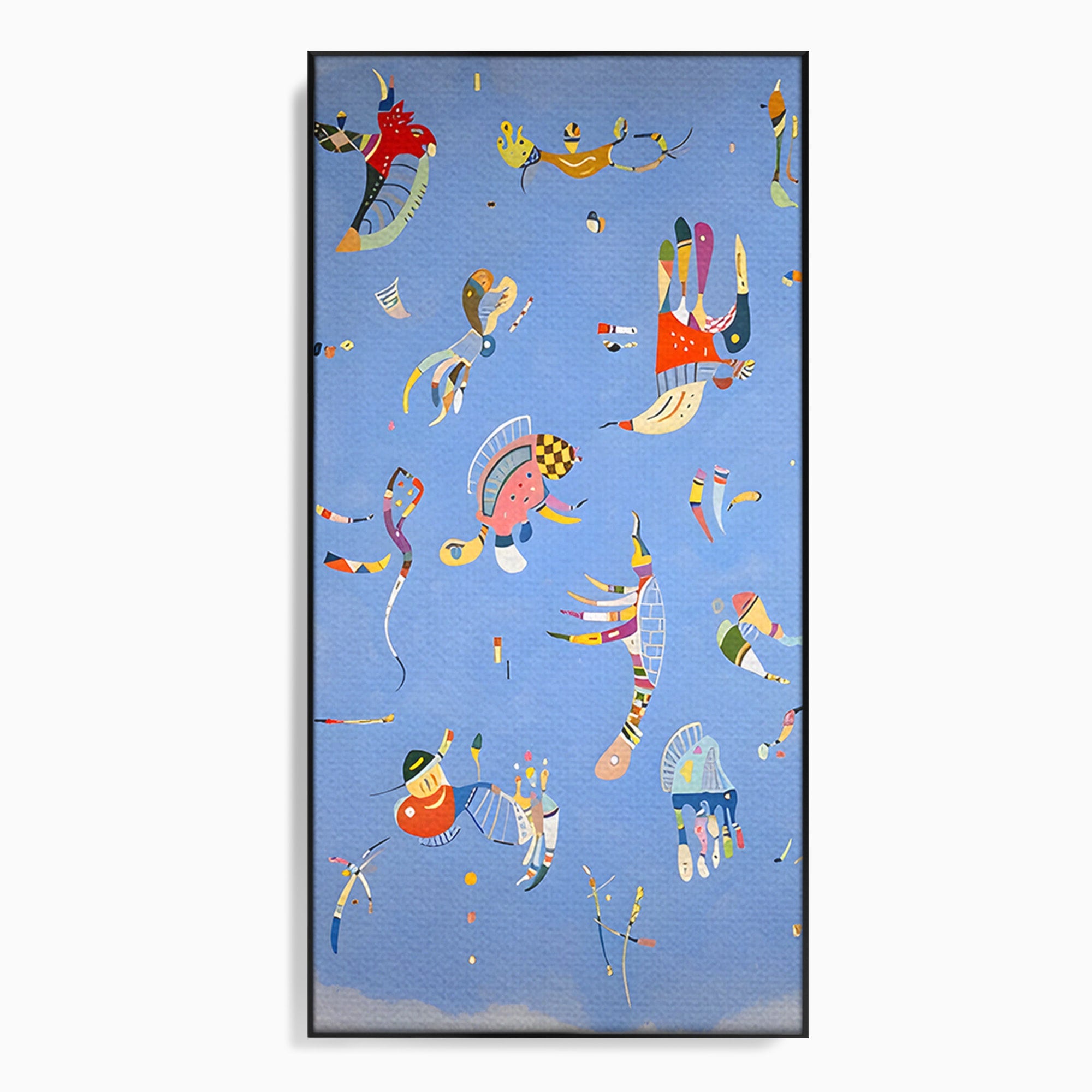 Tablou Canvas Premium LuxCanva® C1179, Dansul Formelor Abstracte, Abstract, Forme, Arta Moderna, Creativitate, Living, Culori Vibrante