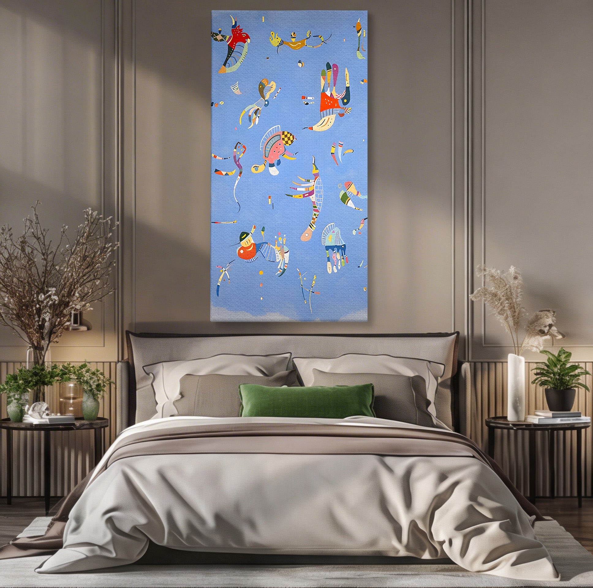 Tablou Canvas Premium LuxCanva® C1179, Dansul Formelor Abstracte, Abstract, Forme, Arta Moderna, Creativitate, Living, Culori Vibrante