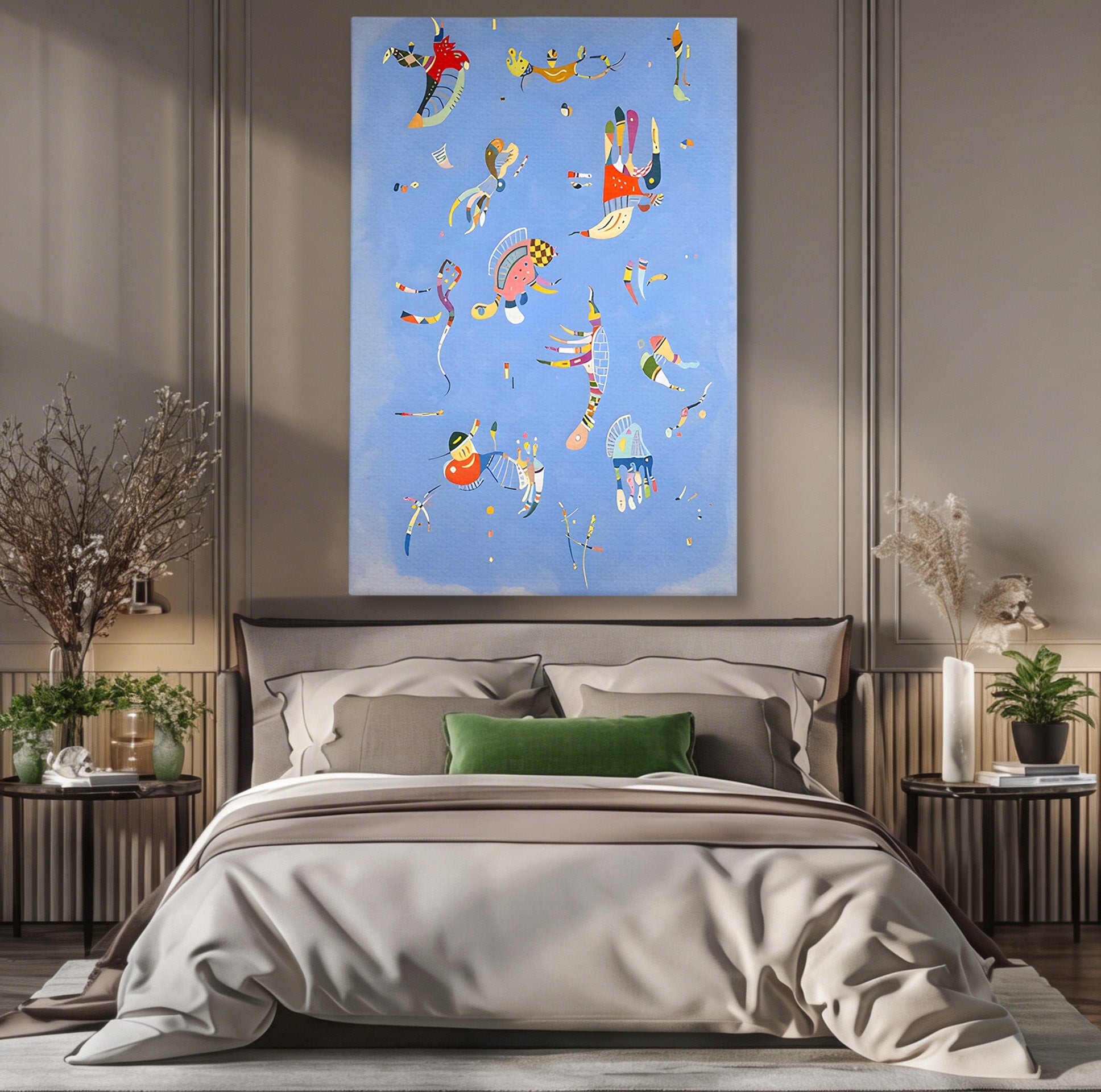 Tablou Canvas Premium LuxCanva® C1179, Dansul Formelor Abstracte, Abstract, Forme, Arta Moderna, Creativitate, Living, Culori Vibrante