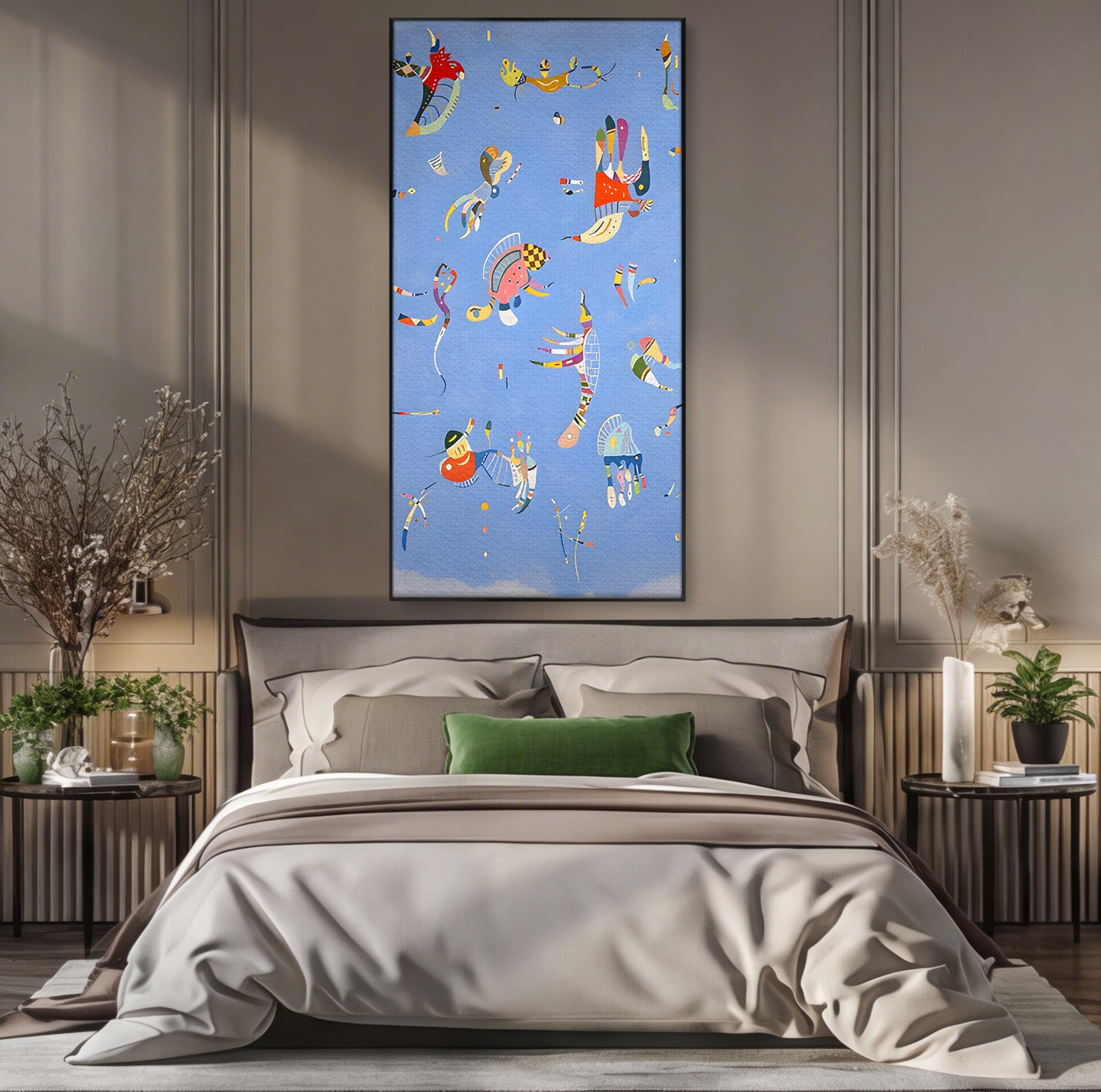 Tablou Canvas Premium LuxCanva® C1179, Dansul Formelor Abstracte, Abstract, Forme, Arta Moderna, Creativitate, Living, Culori Vibrante