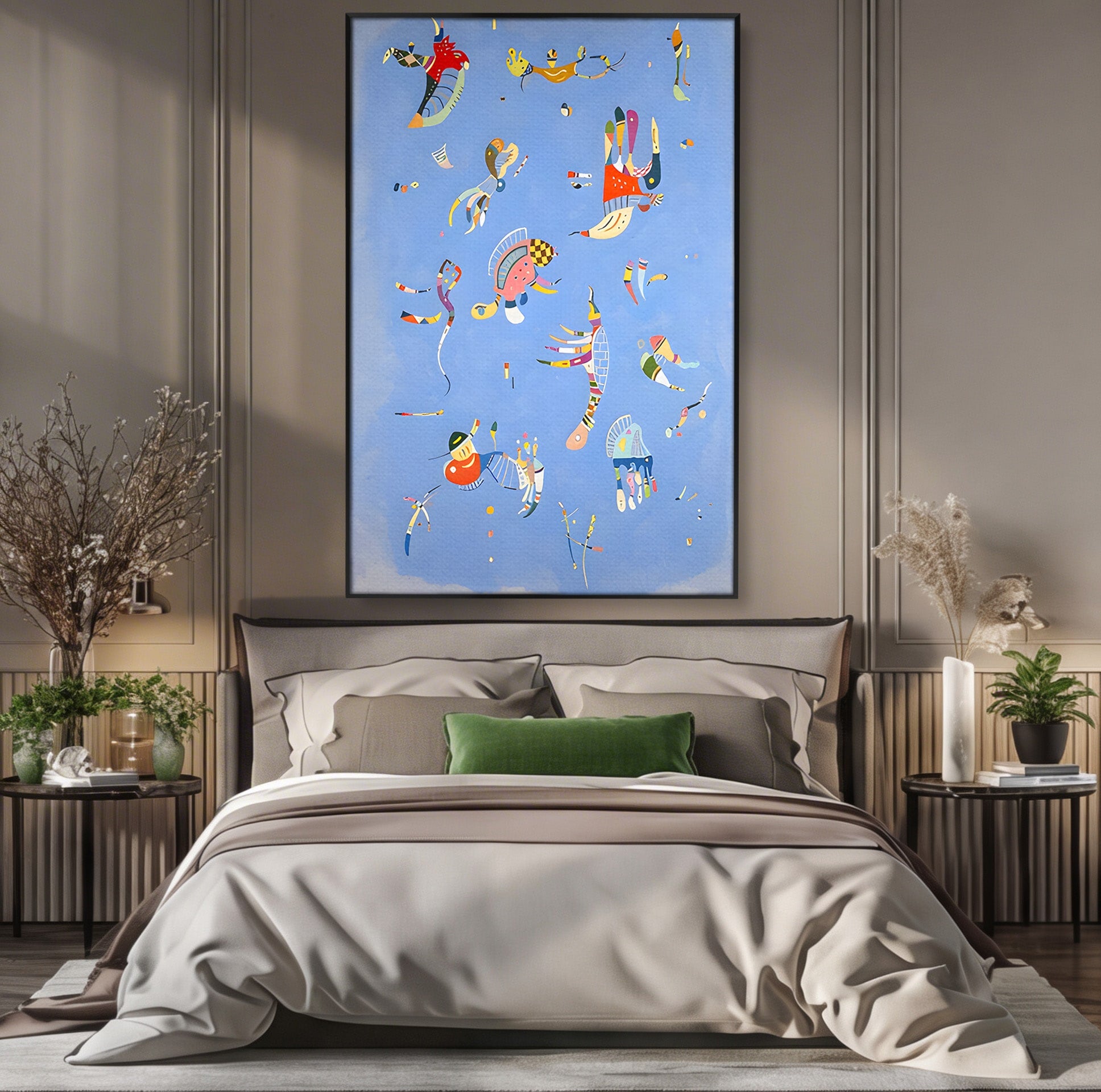 Tablou Canvas Premium LuxCanva® C1179, Dansul Formelor Abstracte, Abstract, Forme, Arta Moderna, Creativitate, Living, Culori Vibrante