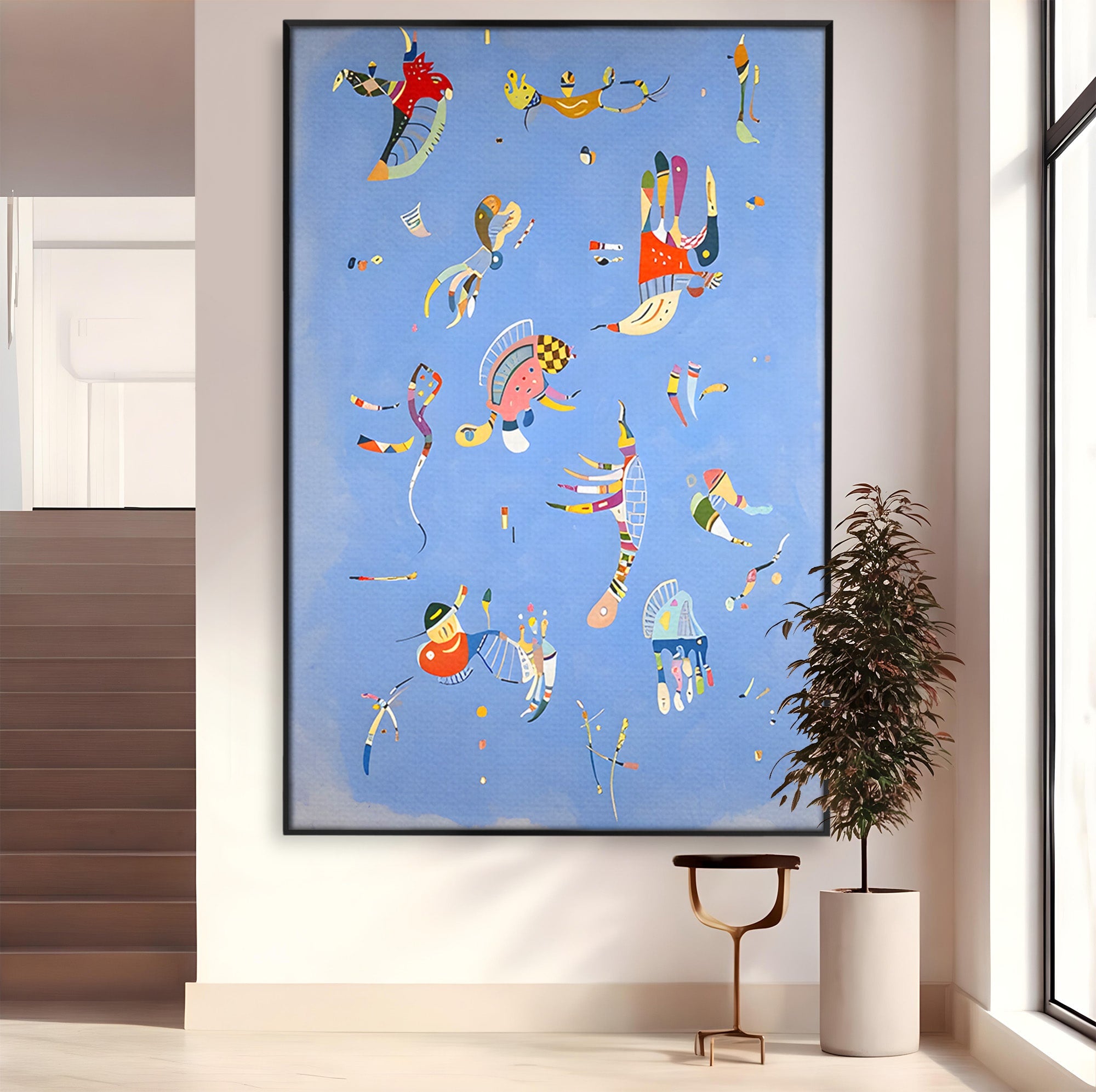 Tablou Canvas Premium LuxCanva® C1179, Dansul Formelor Abstracte, Abstract, Forme, Arta Moderna, Creativitate, Living, Culori Vibrante