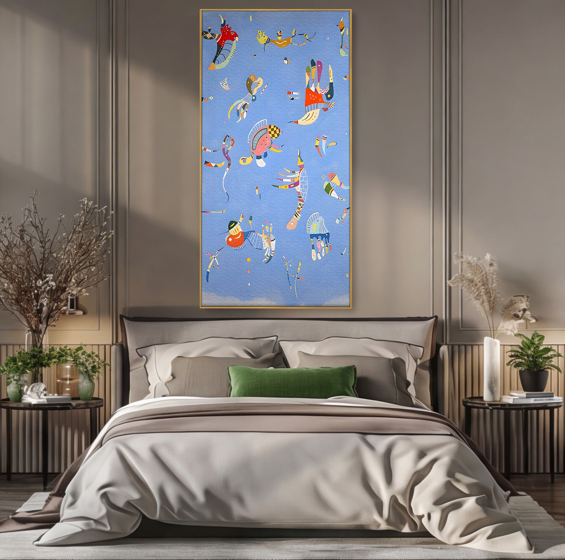 Tablou Canvas Premium LuxCanva® C1179, Dansul Formelor Abstracte, Abstract, Forme, Arta Moderna, Creativitate, Living, Culori Vibrante