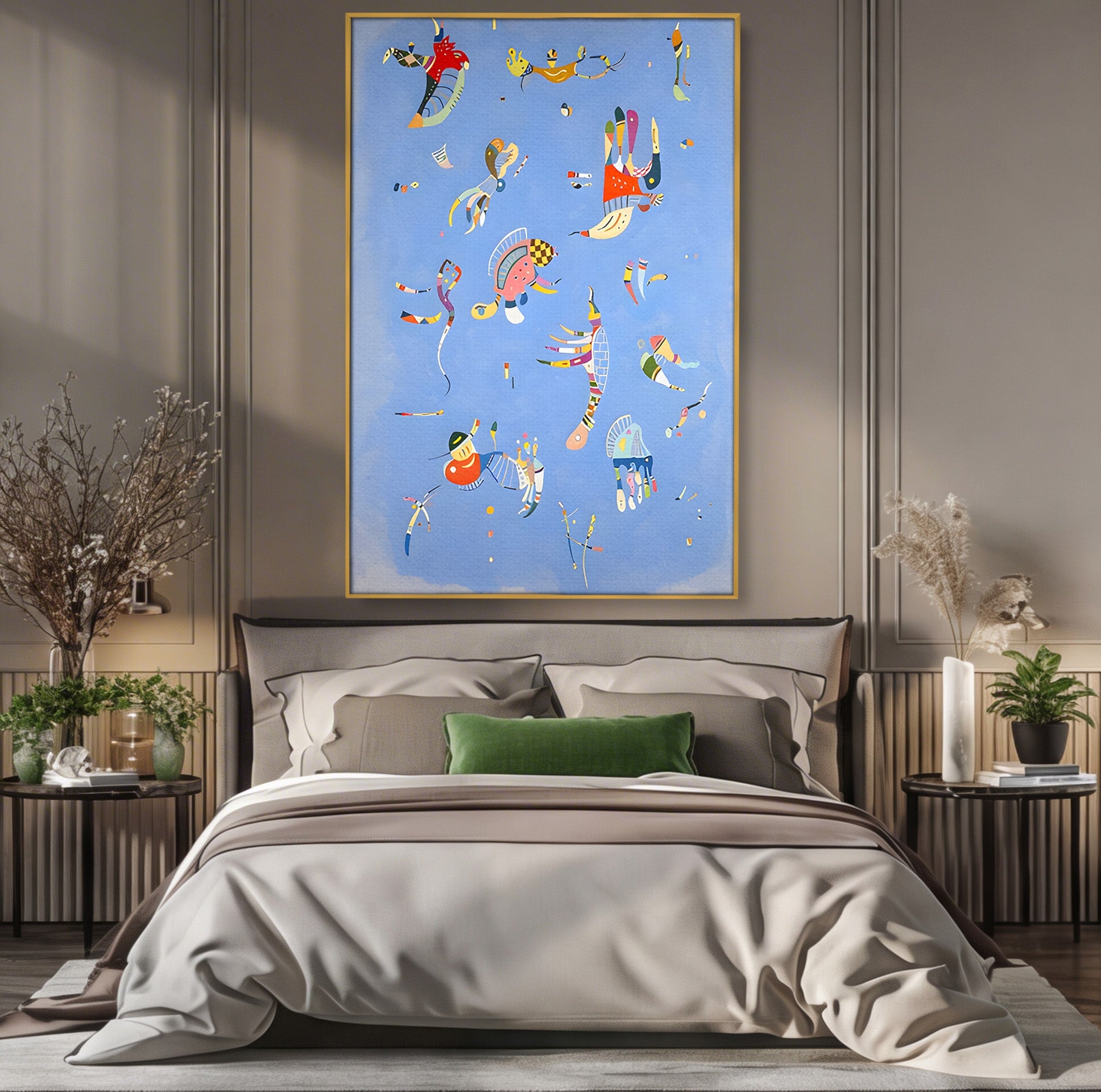 Tablou Canvas Premium LuxCanva® C1179, Dansul Formelor Abstracte, Abstract, Forme, Arta Moderna, Creativitate, Living, Culori Vibrante