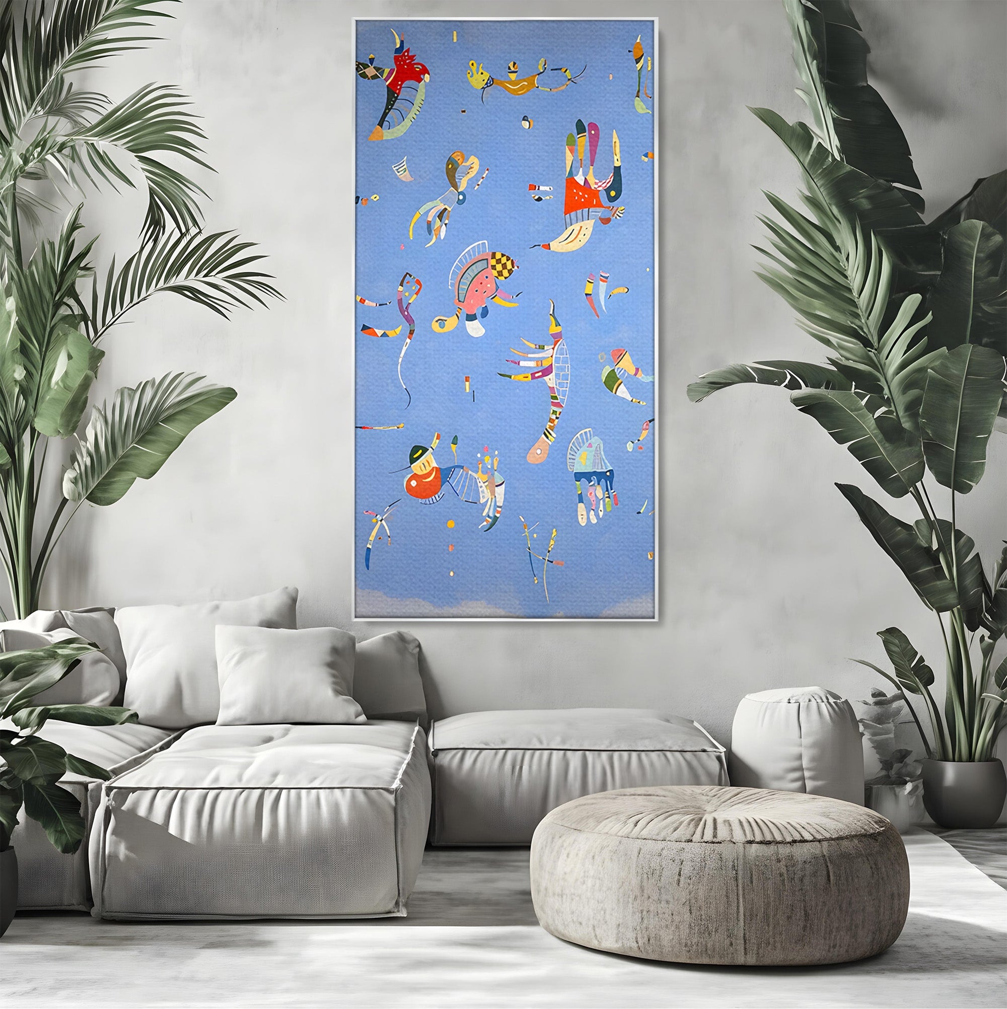 Tablou Canvas Premium LuxCanva® C1179, Dansul Formelor Abstracte, Abstract, Forme, Arta Moderna, Creativitate, Living, Culori Vibrante