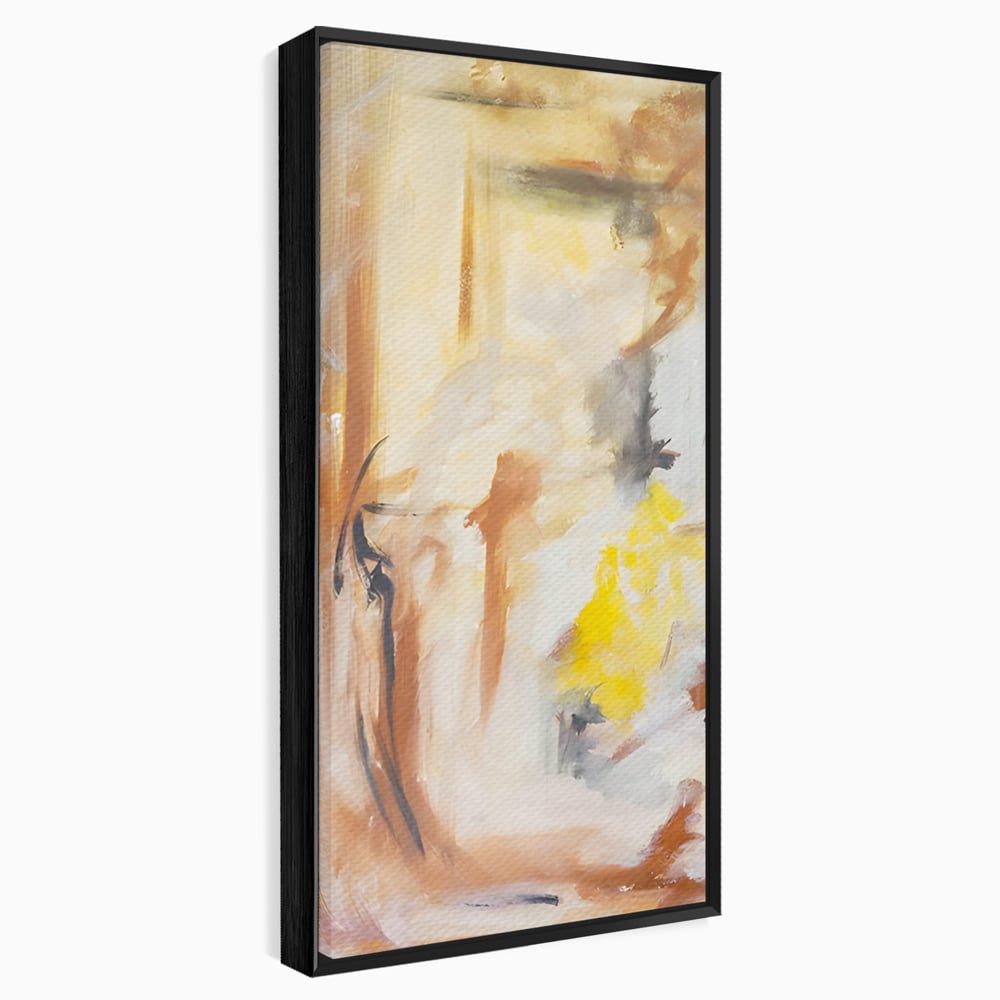 Tablou Canvas Premium LuxCanva® C1180, Brown And Gold Painting , Culori, Abstract, Relaxare, Living Room, Culori Vibrante
