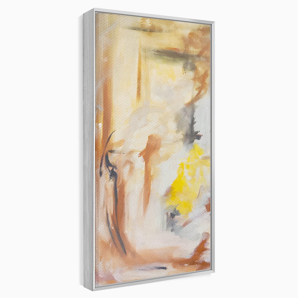 Tablou Canvas Premium LuxCanva® C1180, Brown And Gold Painting , Culori, Abstract, Relaxare, Living Room, Culori Vibrante