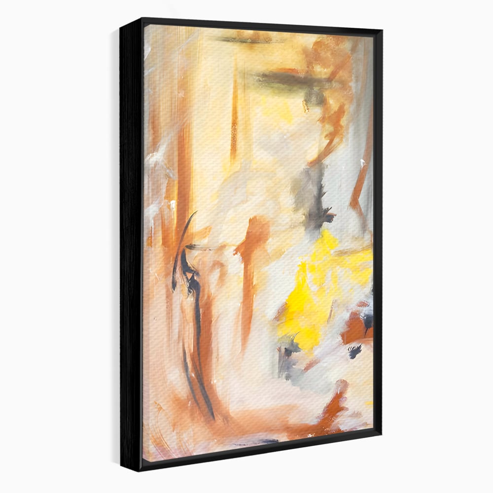 Tablou Canvas Premium LuxCanva® C1180, Brown And Gold Painting , Culori, Abstract, Relaxare, Living Room, Culori Vibrante