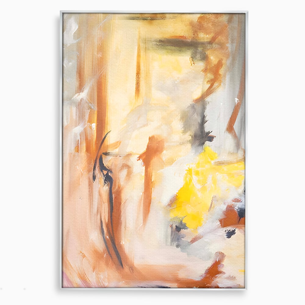 Tablou Canvas Premium LuxCanva® C1180, Brown And Gold Painting , Culori, Abstract, Relaxare, Living Room, Culori Vibrante
