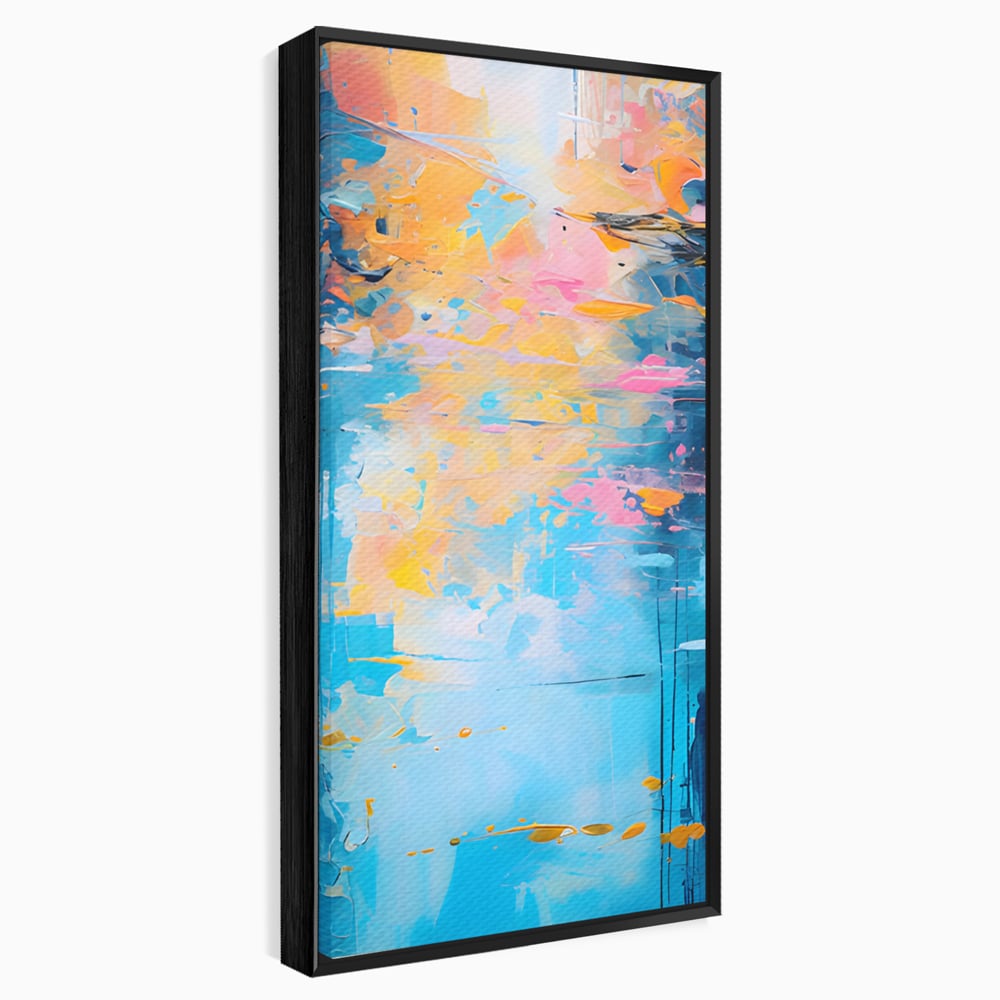 Leinwand Premium Canvas Wandkunst LuxCanva® C1181, Farbige Leinwand Wandkunst , Farben, Abstrakt, Entspannend, Wohnzimmer, Lebendige Farben