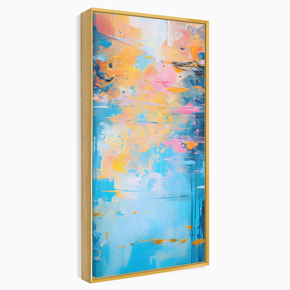Leinwand Premium Canvas Wandkunst LuxCanva® C1181, Farbige Leinwand Wandkunst , Farben, Abstrakt, Entspannend, Wohnzimmer, Lebendige Farben