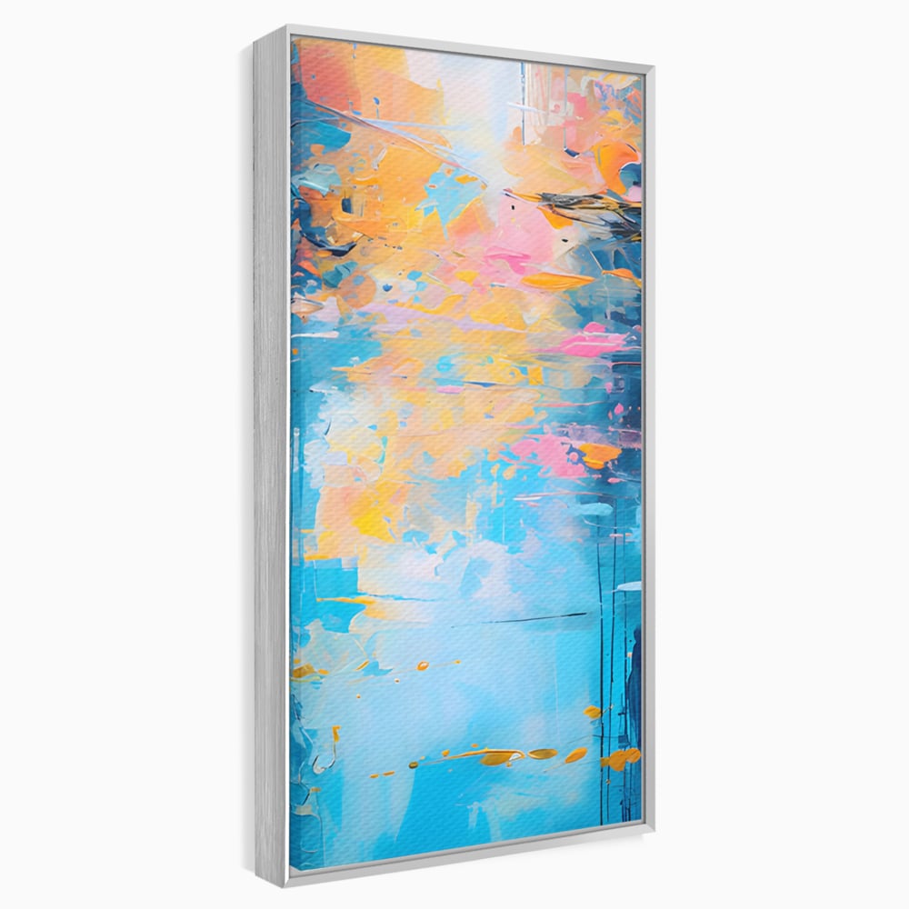 Leinwand Premium Canvas Wandkunst LuxCanva® C1181, Farbige Leinwand Wandkunst , Farben, Abstrakt, Entspannend, Wohnzimmer, Lebendige Farben