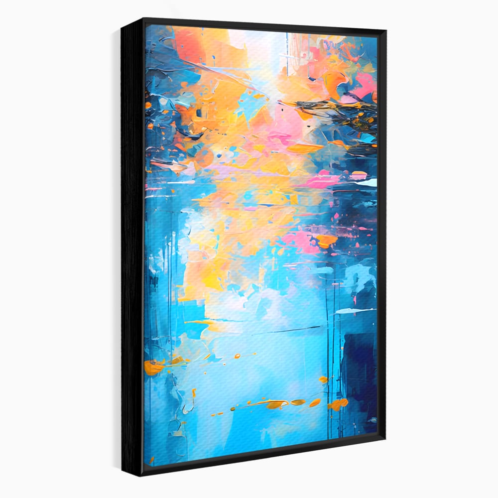 Leinwand Premium Canvas Wandkunst LuxCanva® C1181, Farbige Leinwand Wandkunst , Farben, Abstrakt, Entspannend, Wohnzimmer, Lebendige Farben