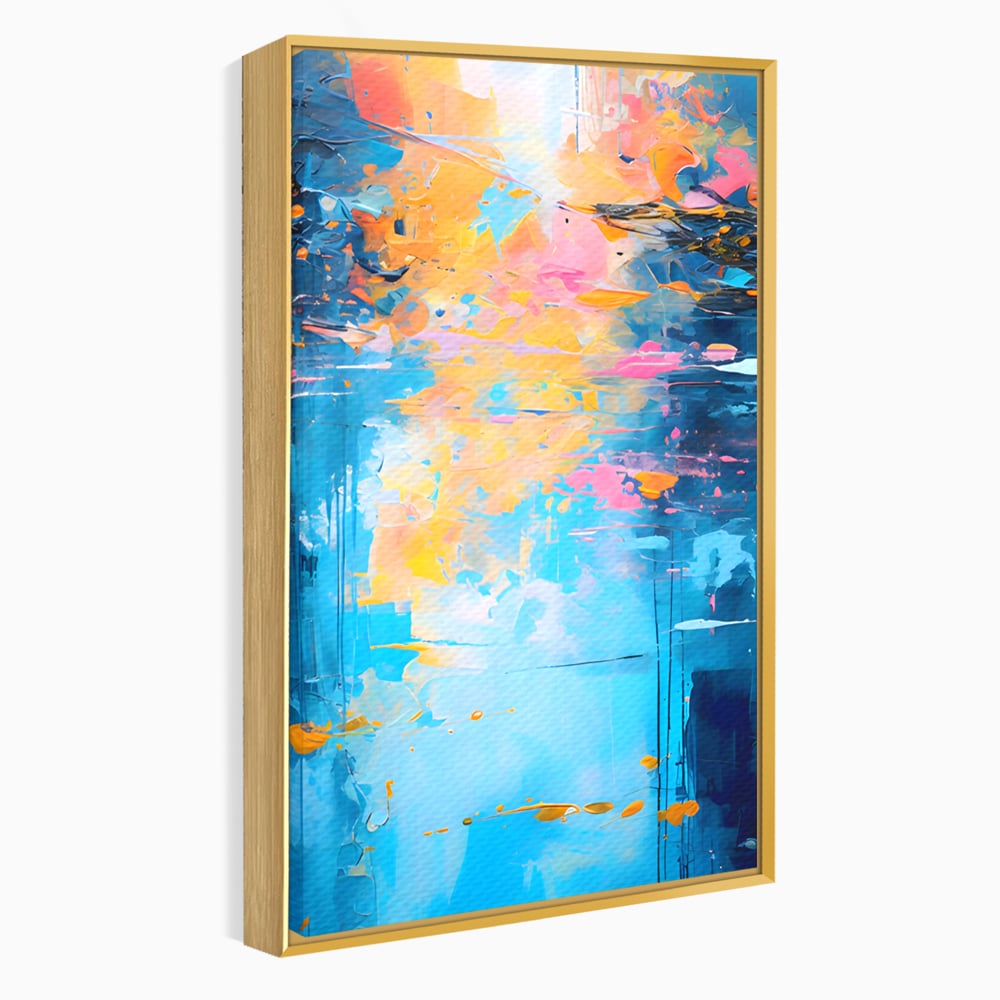 Leinwand Premium Canvas Wandkunst LuxCanva® C1181, Farbige Leinwand Wandkunst , Farben, Abstrakt, Entspannend, Wohnzimmer, Lebendige Farben