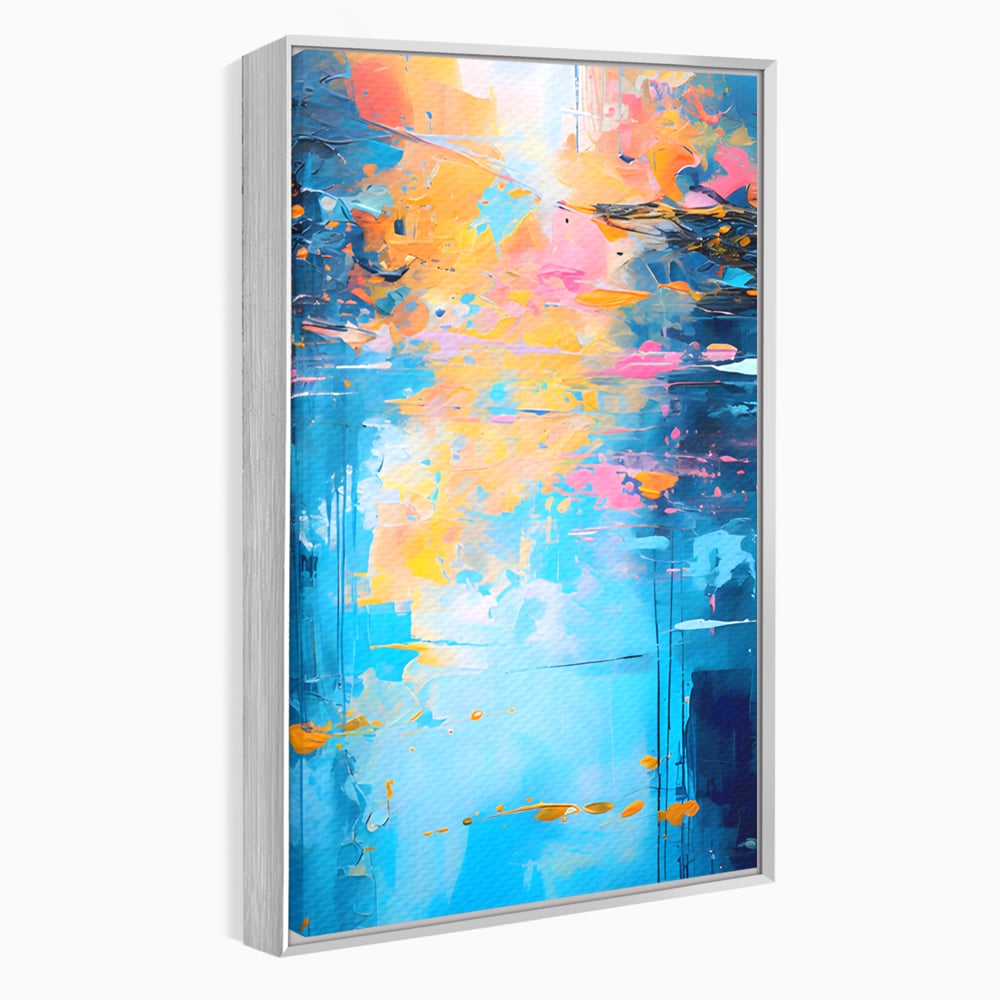 Leinwand Premium Canvas Wandkunst LuxCanva® C1181, Farbige Leinwand Wandkunst , Farben, Abstrakt, Entspannend, Wohnzimmer, Lebendige Farben