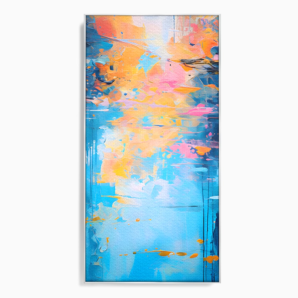 Leinwand Premium Canvas Wandkunst LuxCanva® C1181, Farbige Leinwand Wandkunst , Farben, Abstrakt, Entspannend, Wohnzimmer, Lebendige Farben