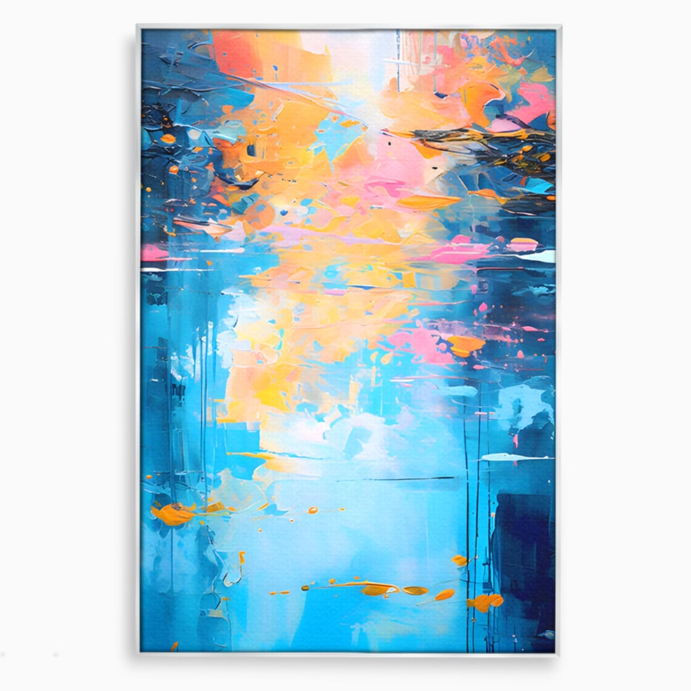 Leinwand Premium Canvas Wandkunst LuxCanva® C1181, Farbige Leinwand Wandkunst , Farben, Abstrakt, Entspannend, Wohnzimmer, Lebendige Farben